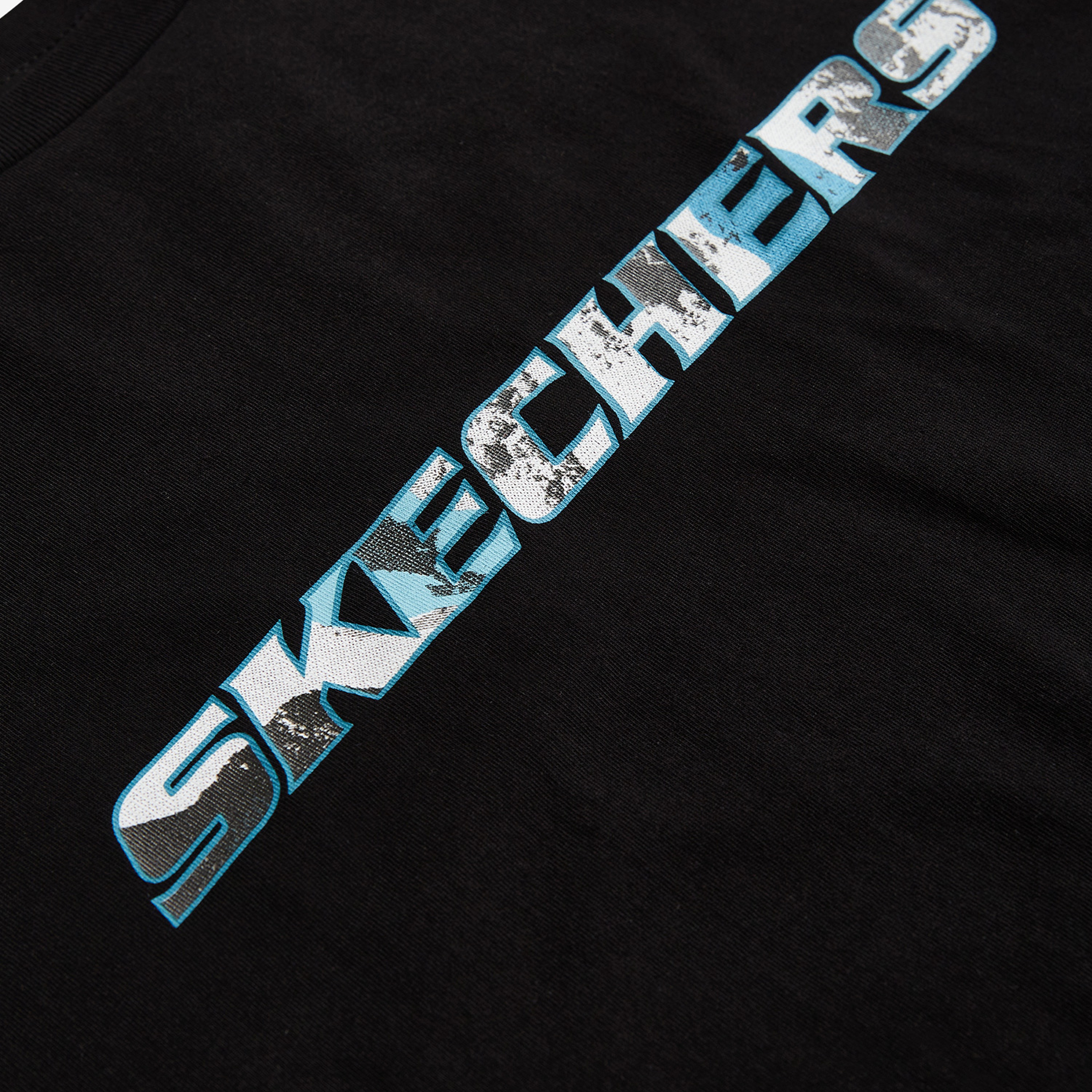 Skechers Graphic Crew Neck Erkek Siyah Günlük T-Shirt