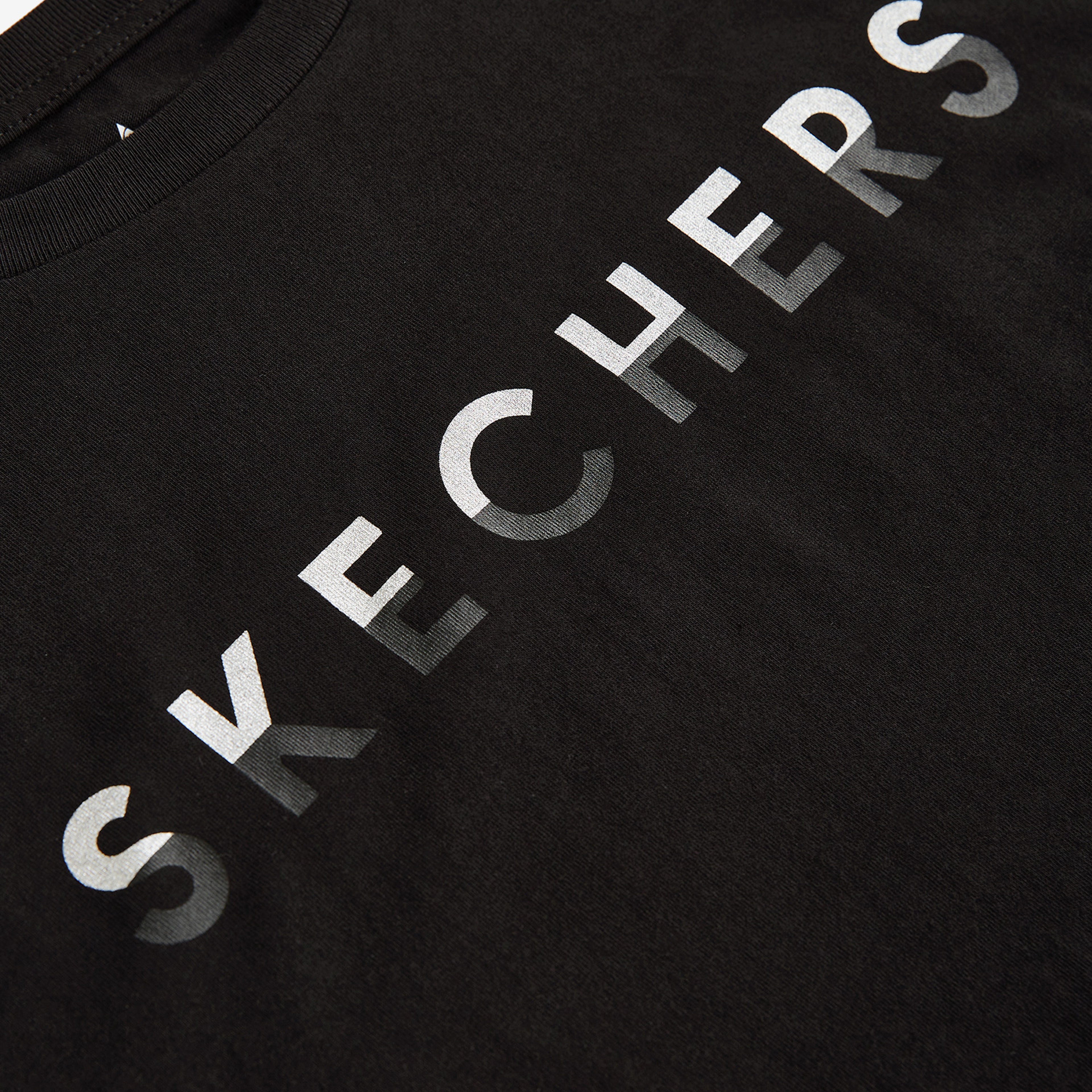 Skechers Graphic Tee Crop Kadın Siyah Günlük T-Shirt