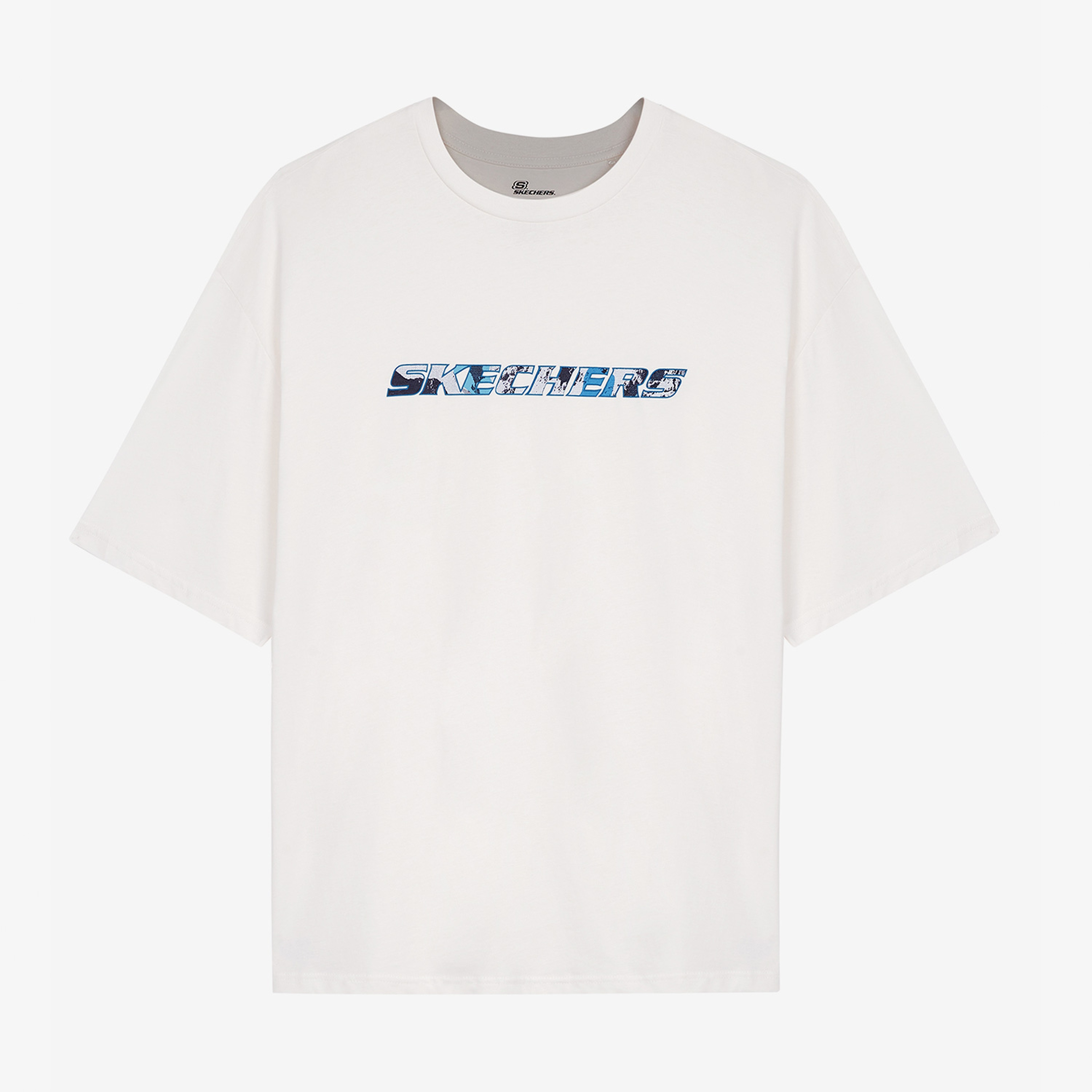 Skechers Graphic Crew Neck Erkek Beyaz Günlük T-Shirt