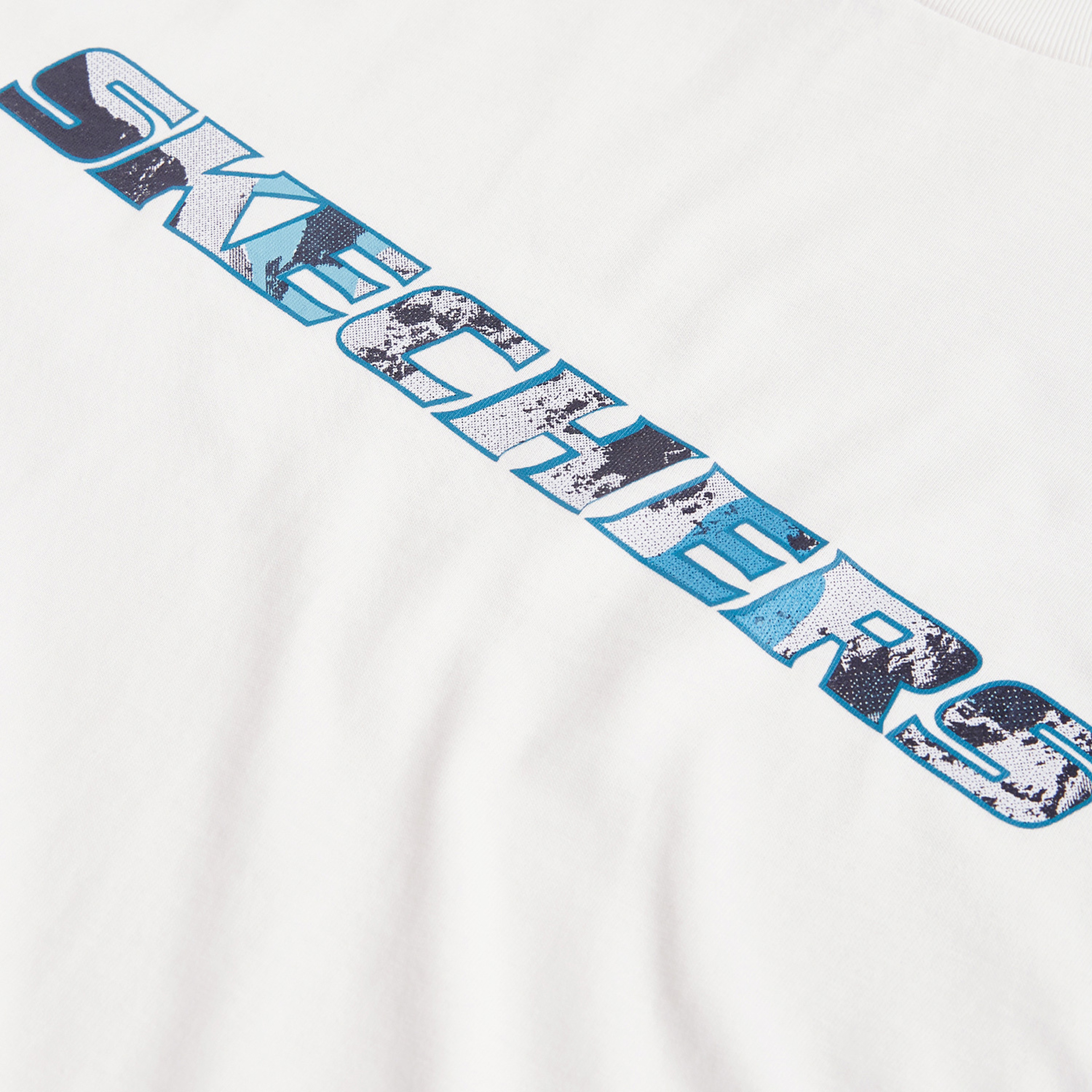 Skechers Graphic Crew Neck Erkek Beyaz Günlük T-Shirt