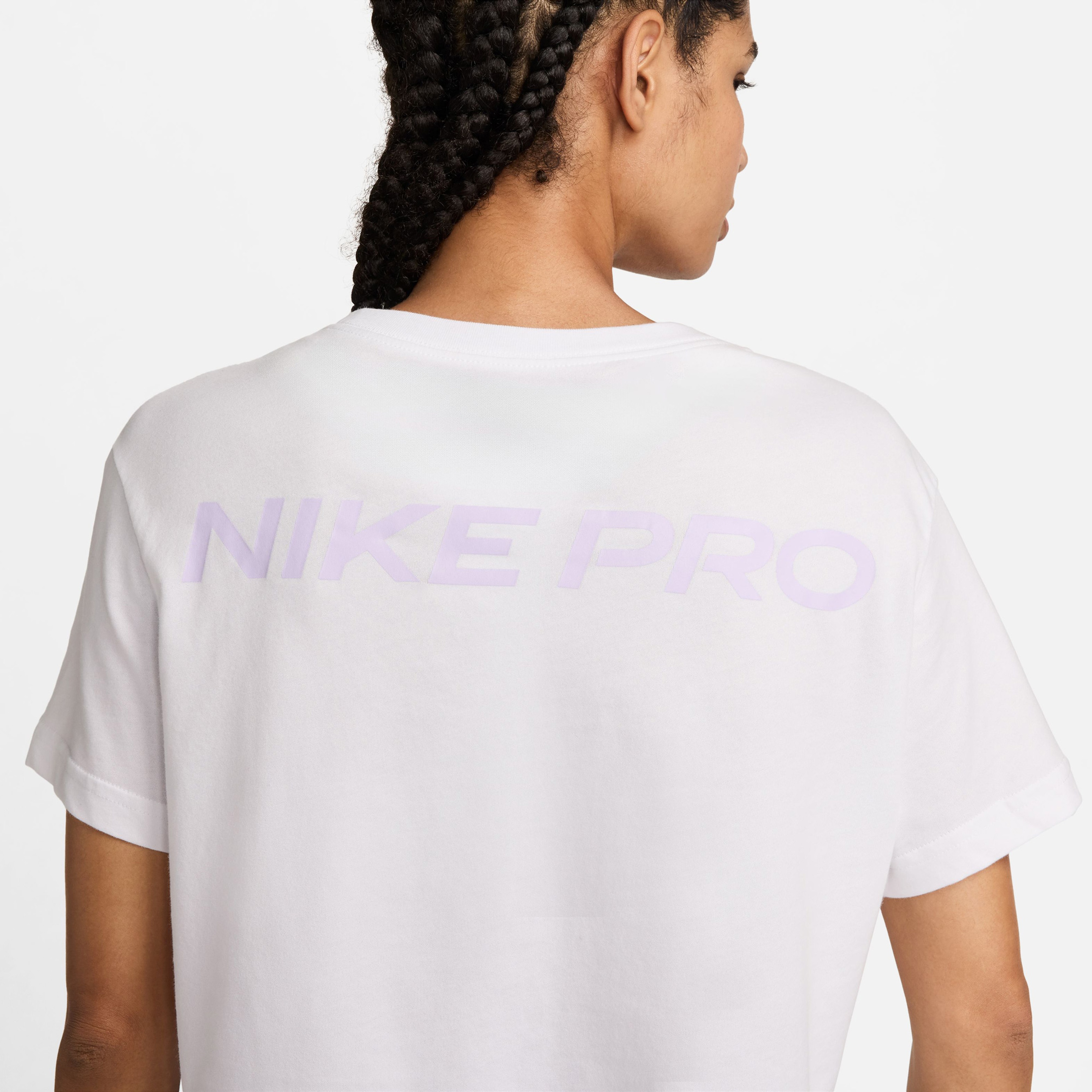Nike Pro Kadın Beyaz Günlük Crop T-Shirt