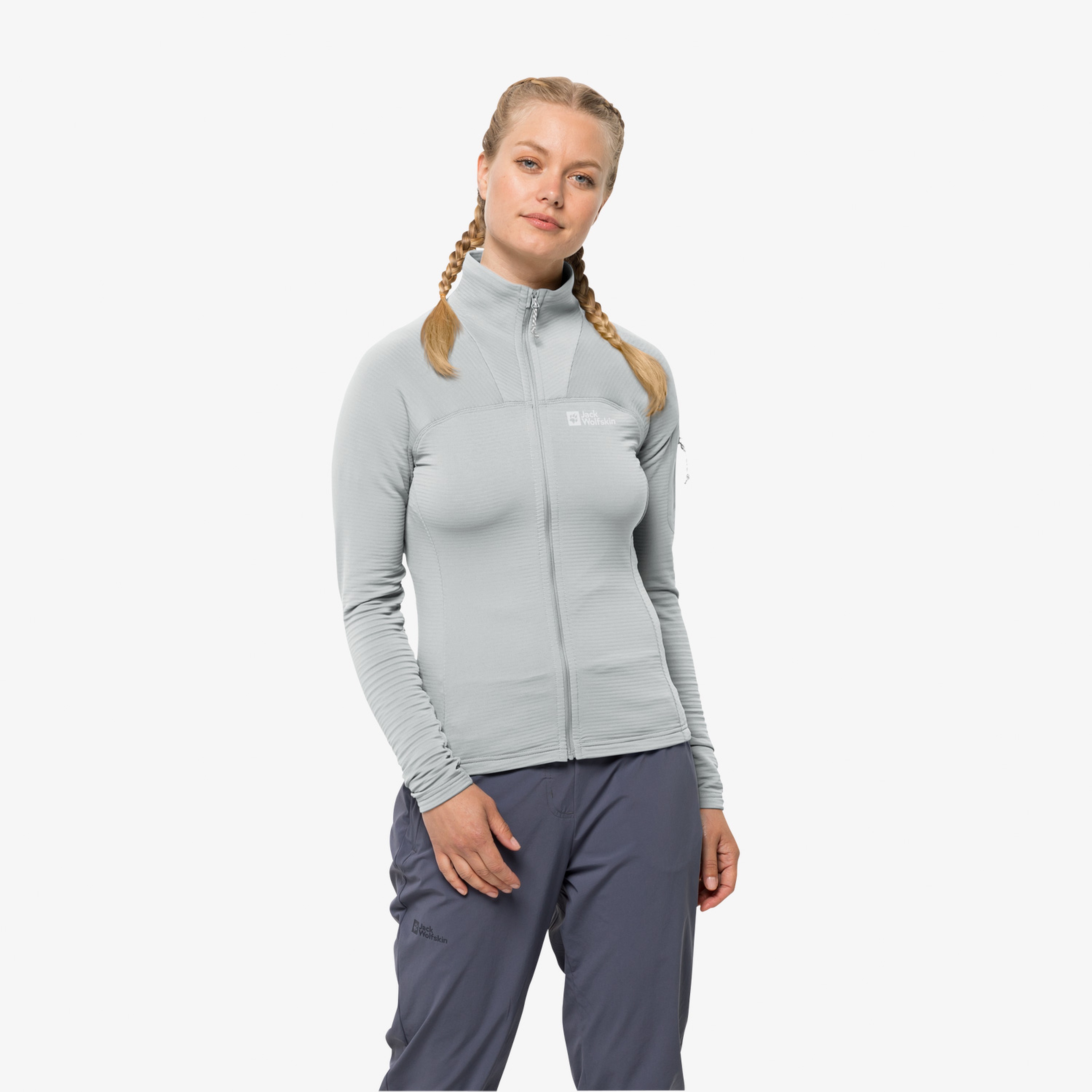 Jack Wolfskin Prelight Fz Kadın Gri Eşofman Üstü