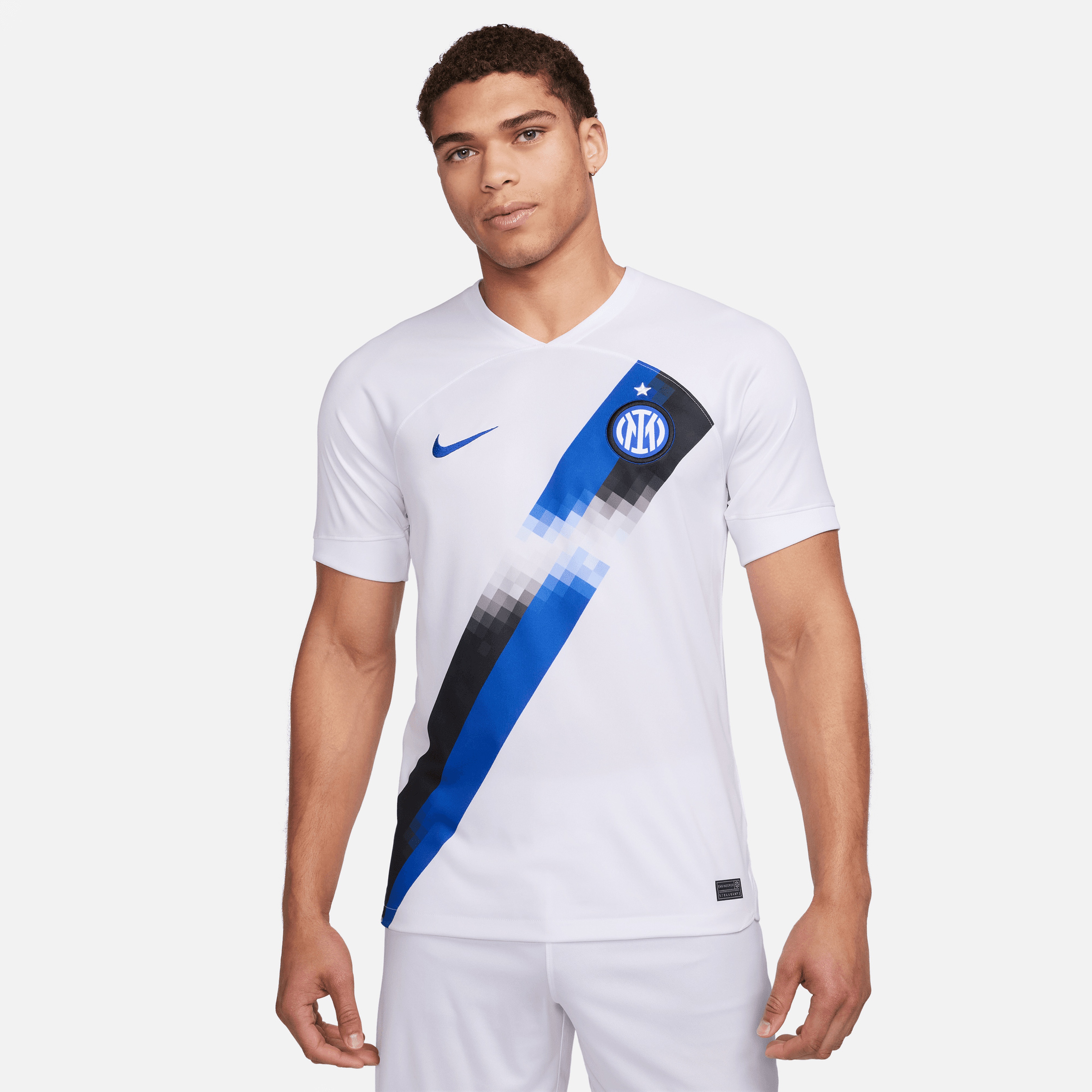 Nike Dri-FIT Inter Milan 2023/24 Stadyum Deplasman Erkek Beyaz Futbol Forması