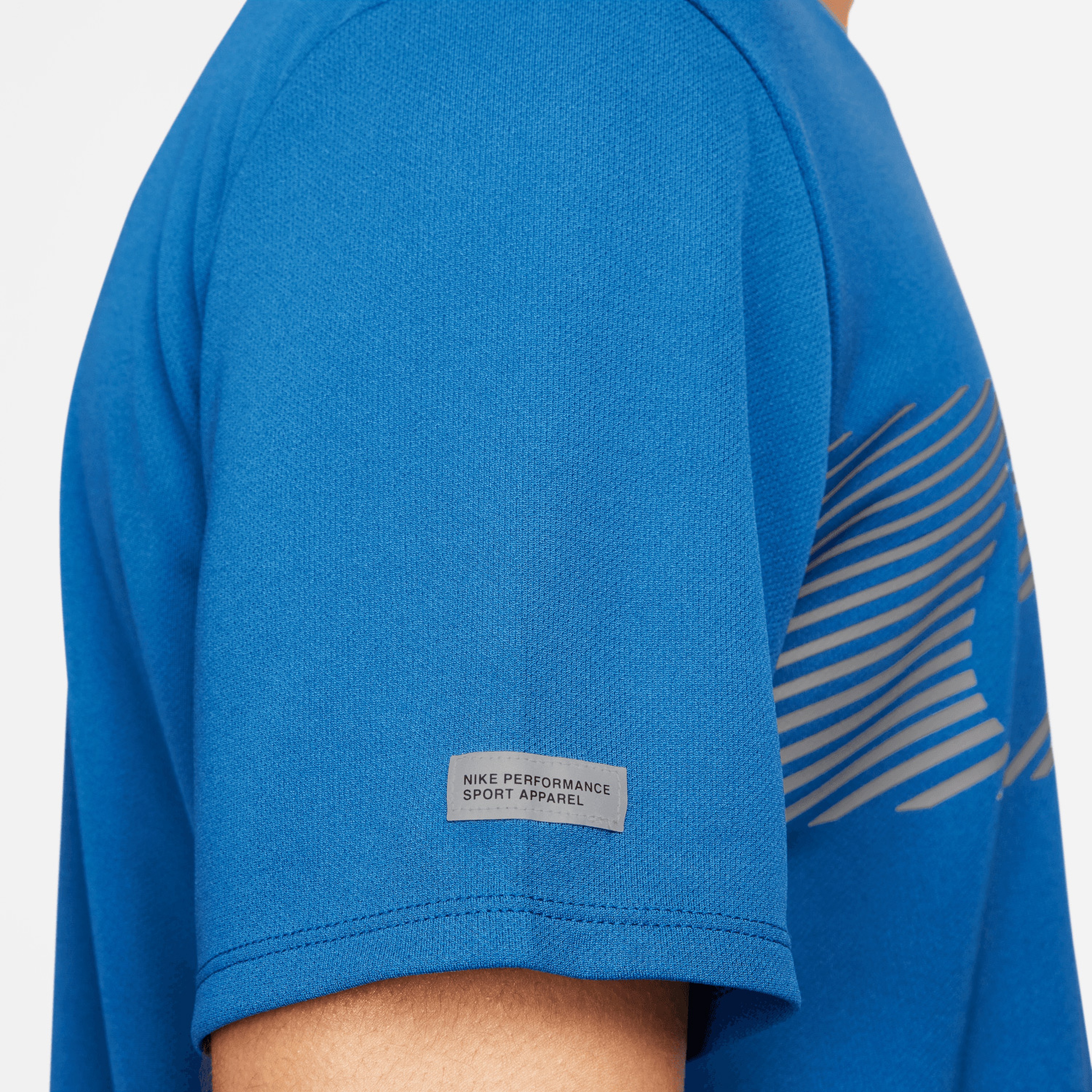 Nike Miler Flash Dri-Fit UV Erkek Mavi Günlük T-Shirt