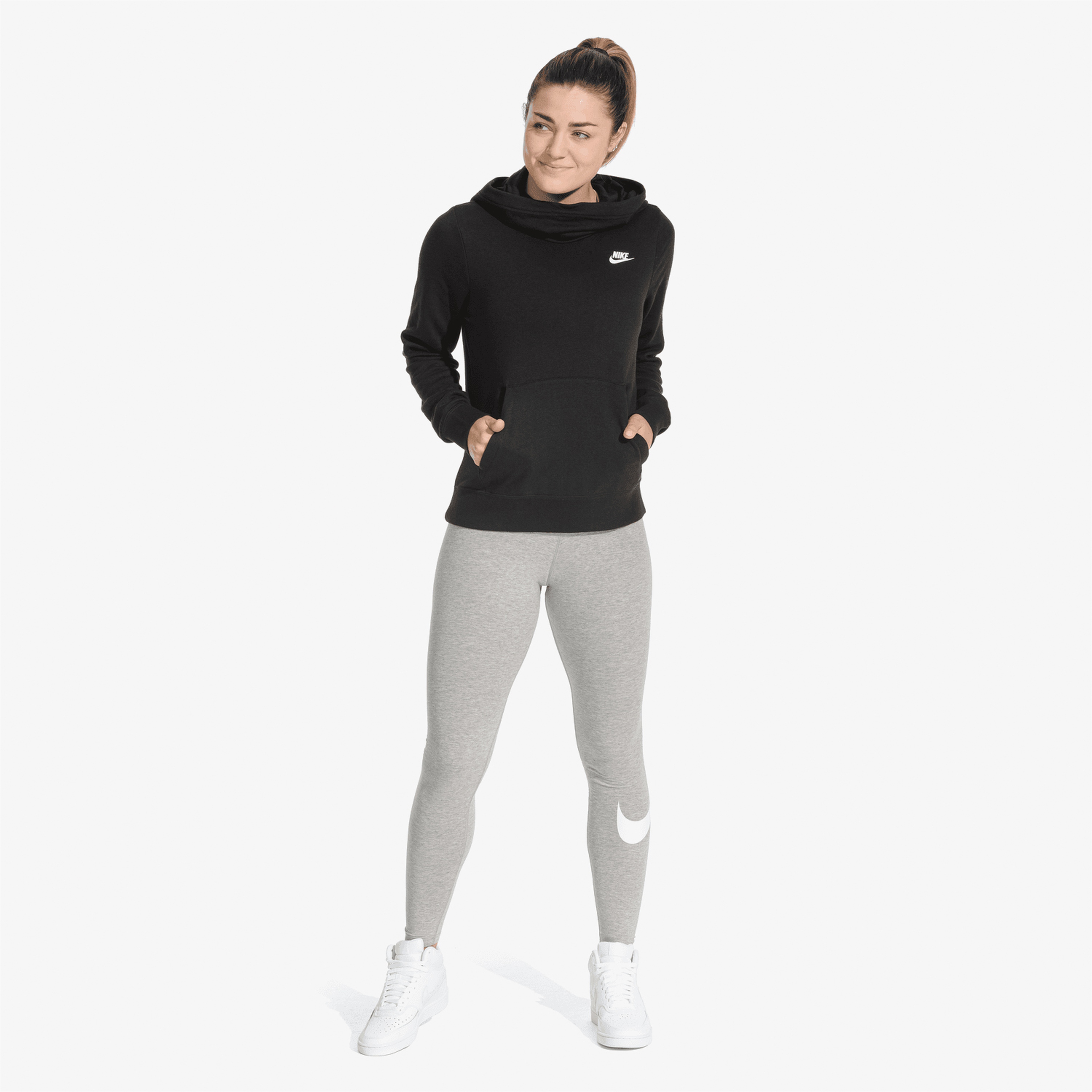 Nike Court Vision Mid Kadın Beyaz Günlük Sneaker