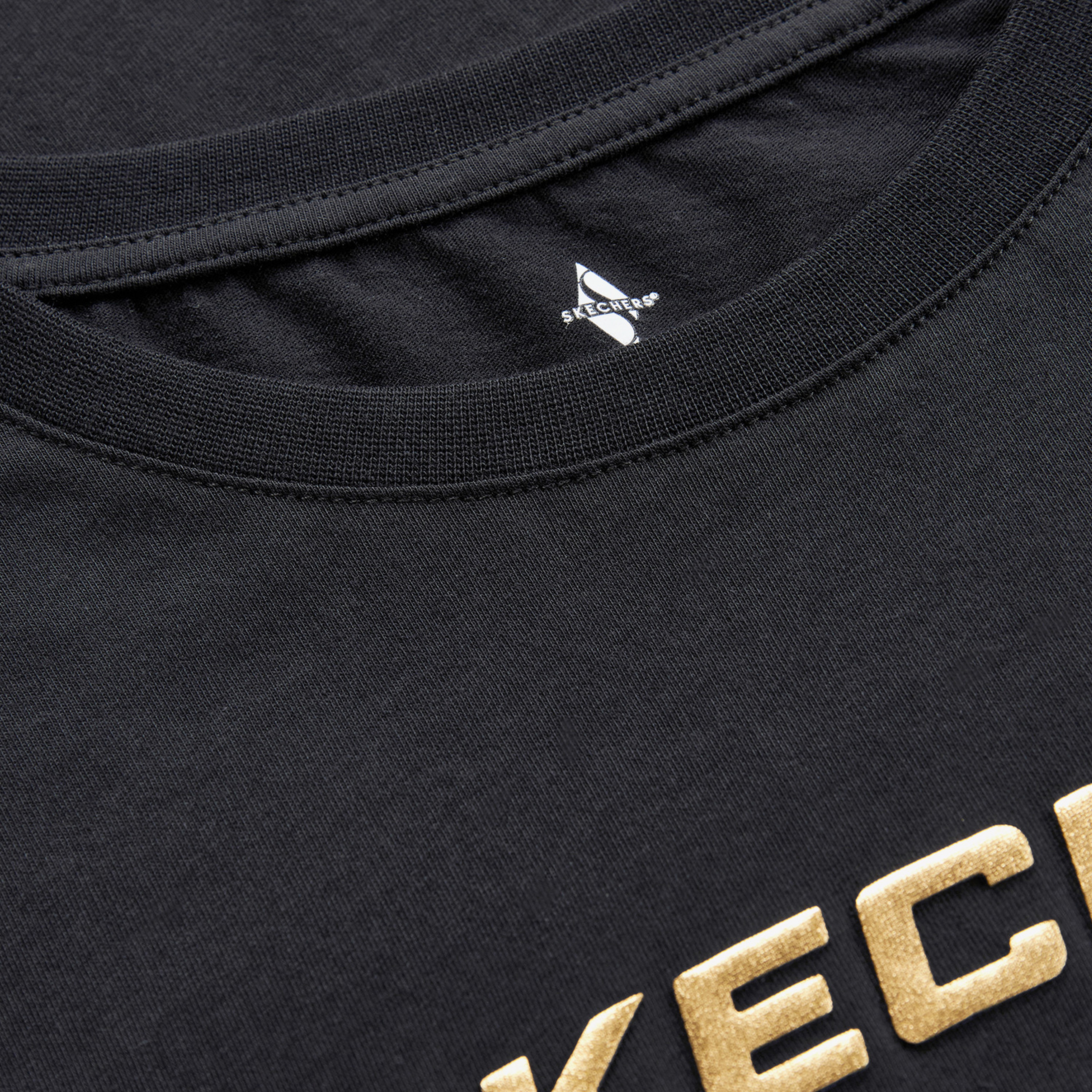 Skechers Graphic Kadın Siyah Günlük T-Shirt