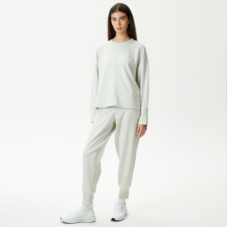 Skechers Soft Touch W Crew Neck Kadın Gri Günlük Sweatshirt