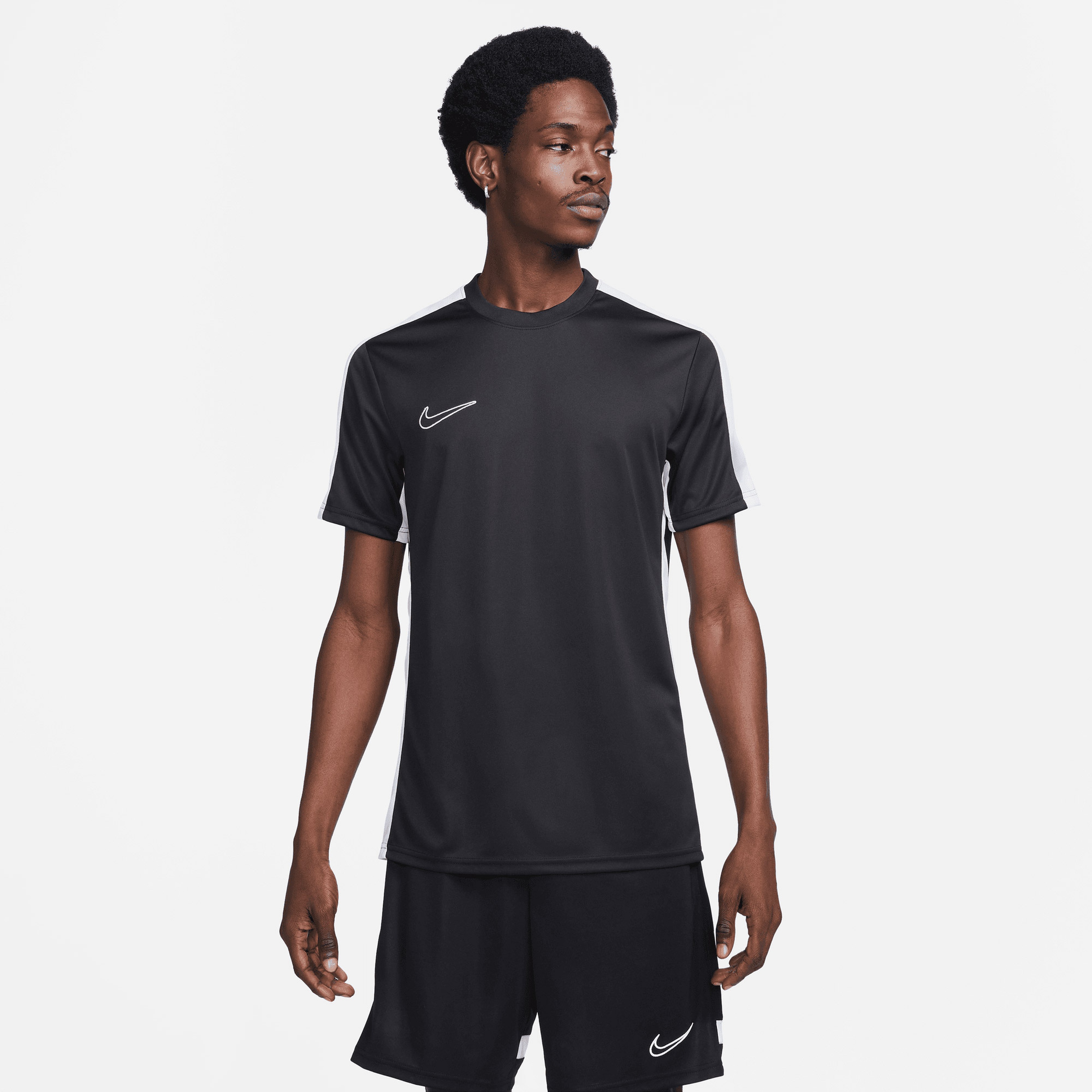 Nike Dri-Fit Erkek Siyah Futbol T-Shirt