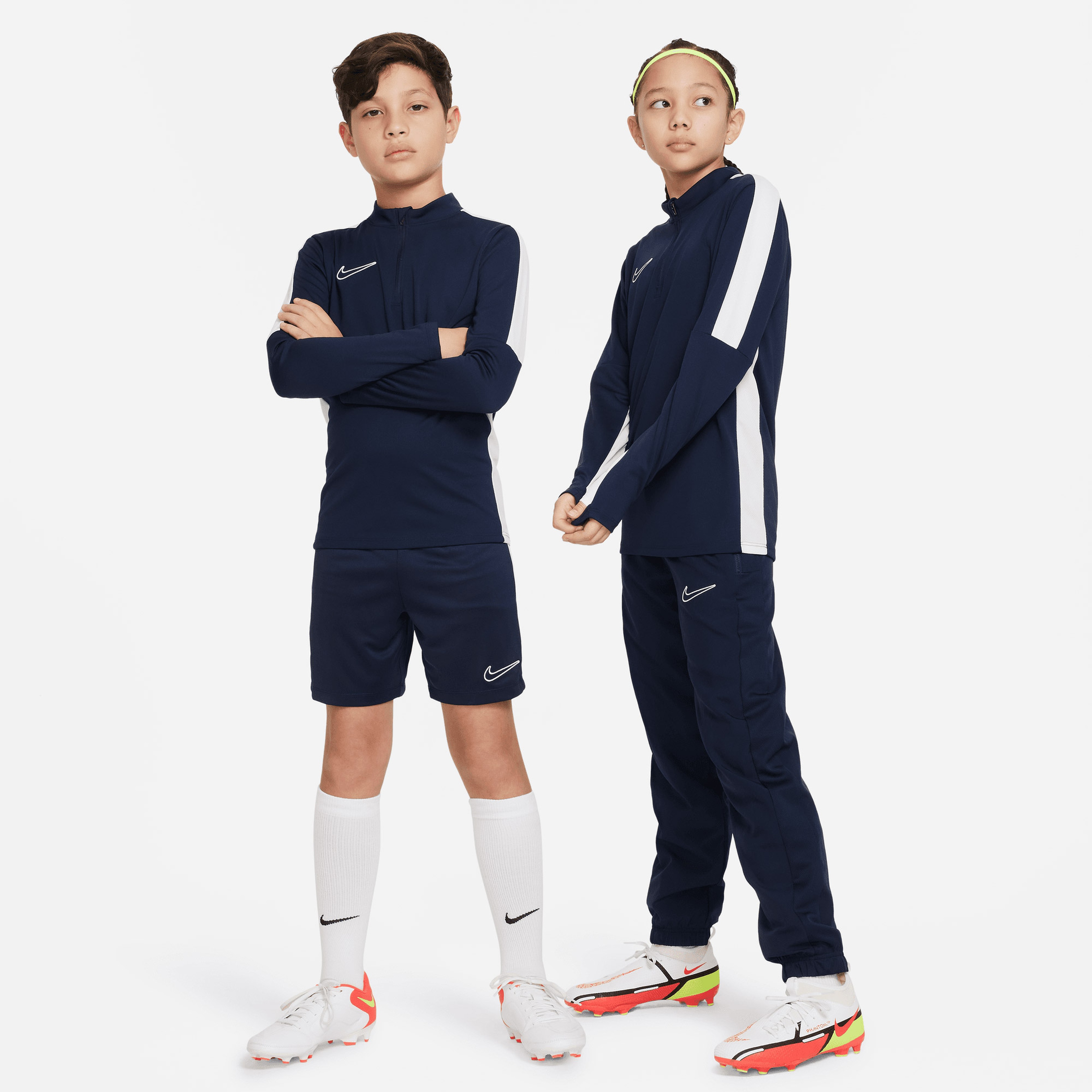 Nike Dri-Fit Academy23 Çocuk Mavi Futbol Sweatshirt