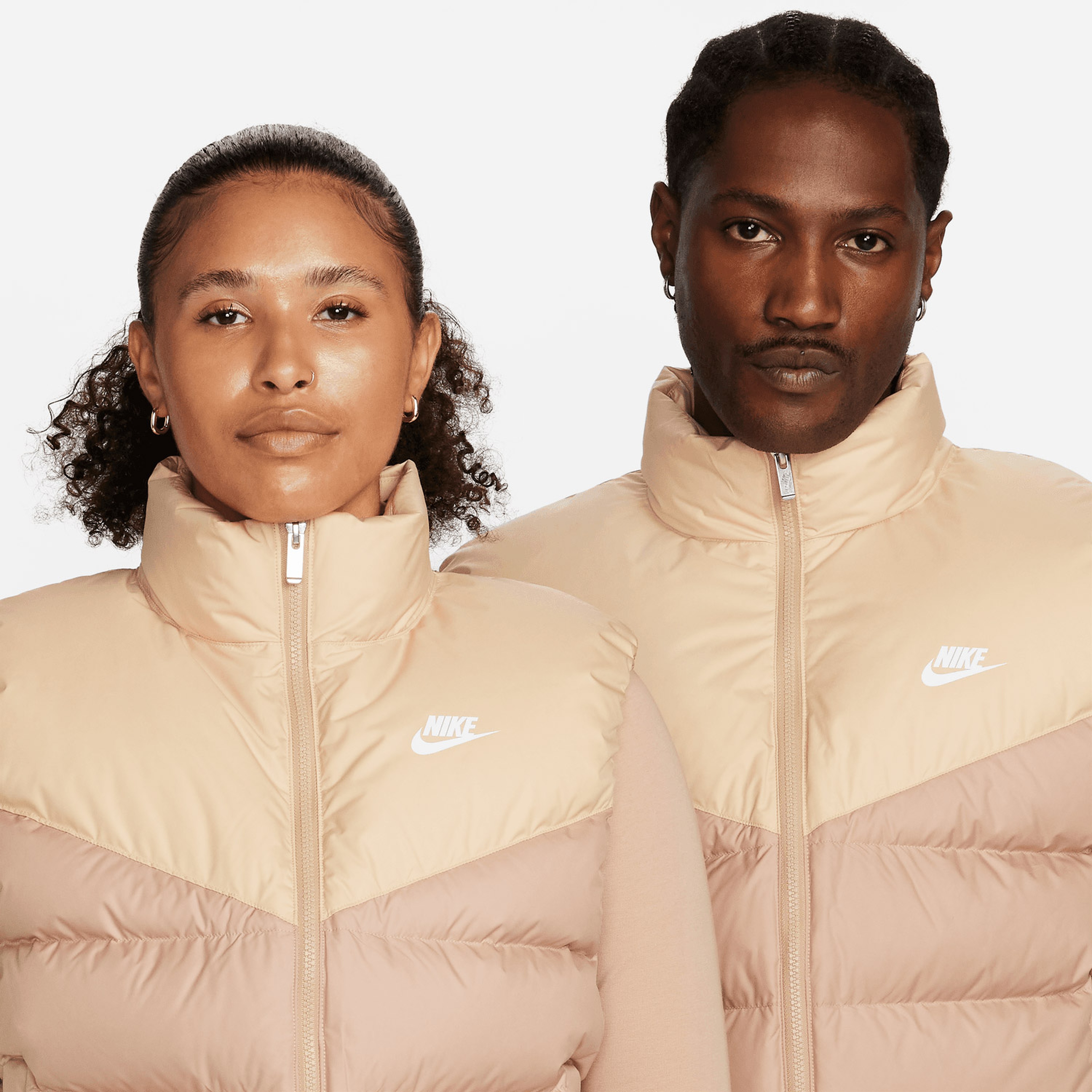 Nike Sportswear Therma Fit Kadın Krem Günlük Yelek