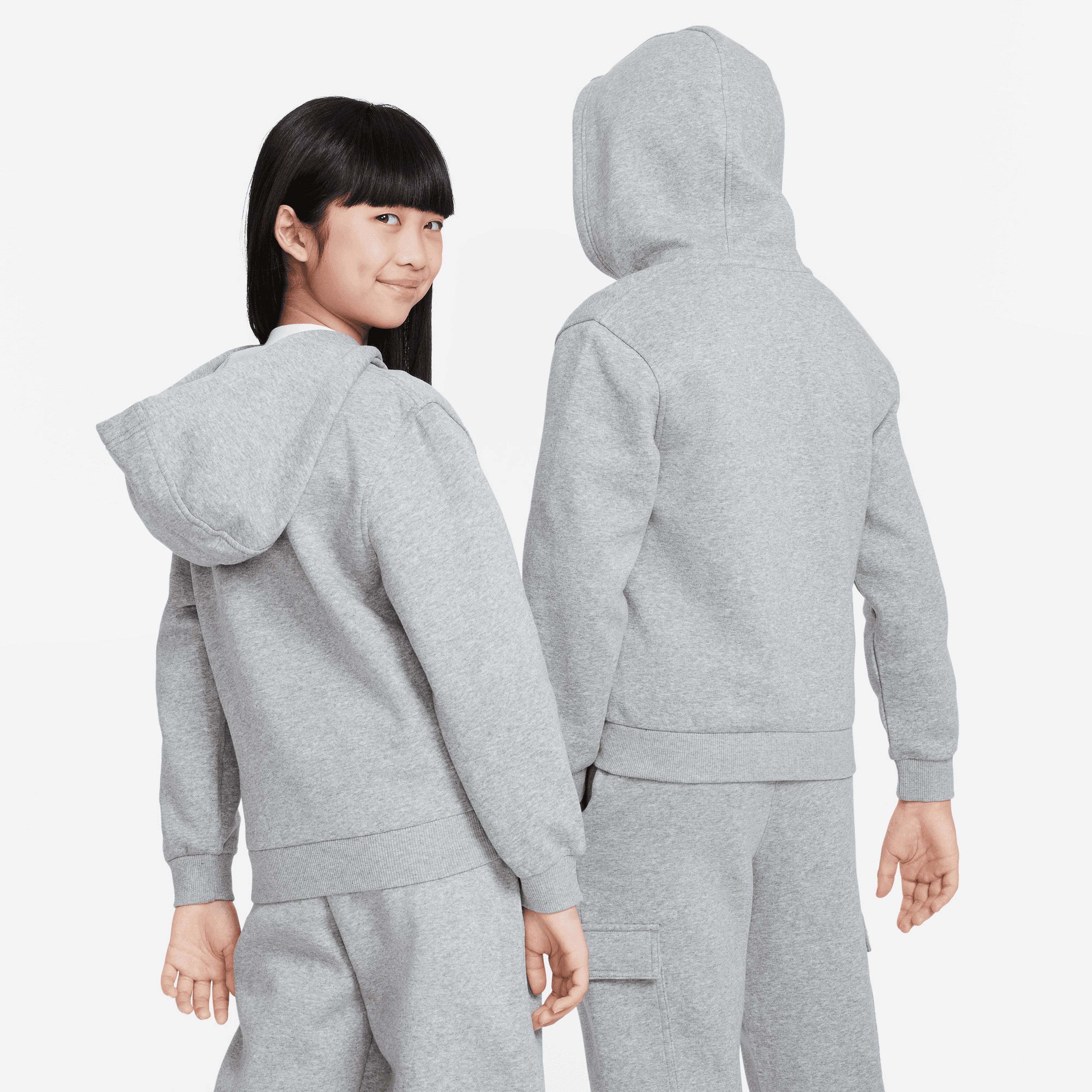 Nike Club Fleece Çocuk Gri Günlük Sweatshirt