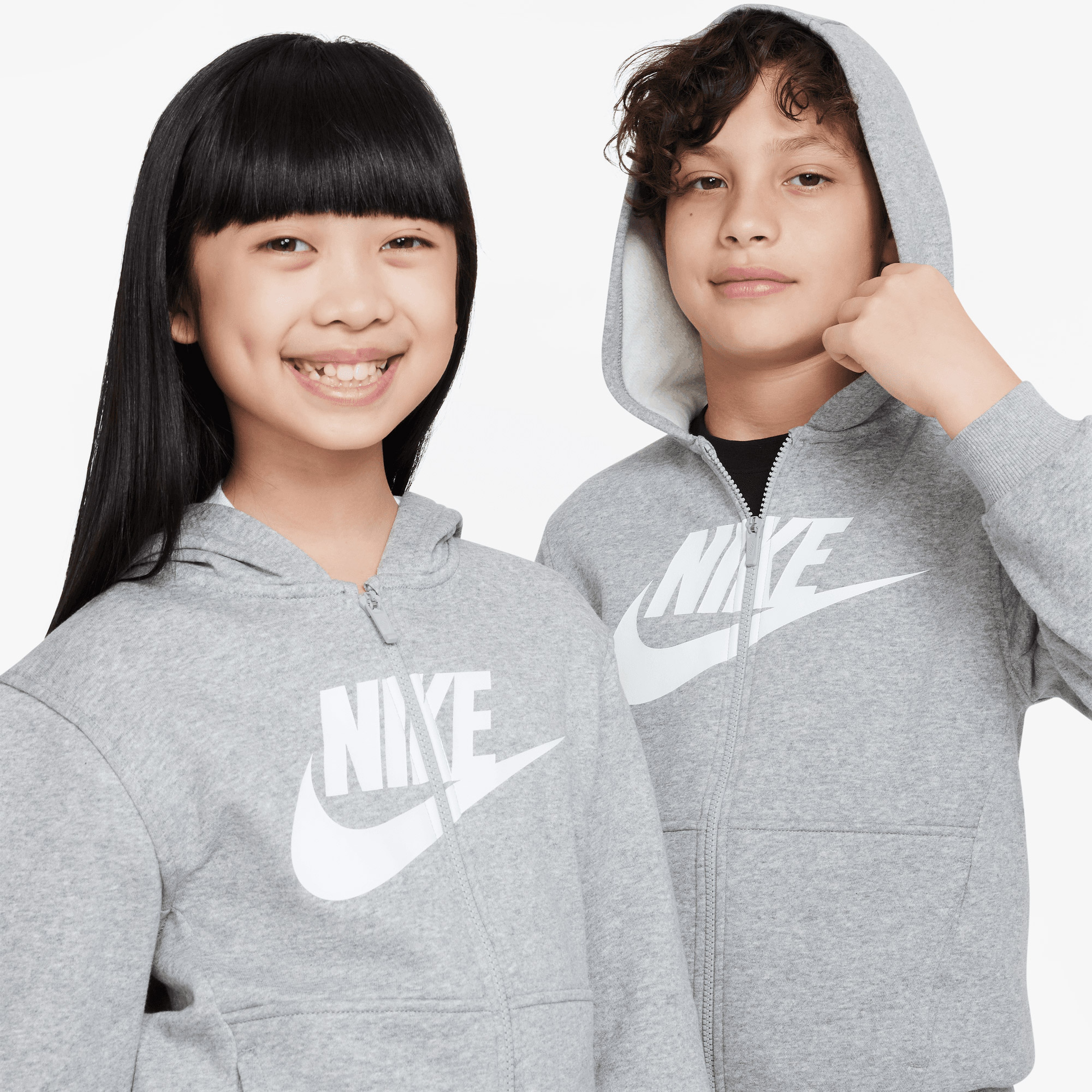 Nike Club Fleece Çocuk Gri Günlük Sweatshirt