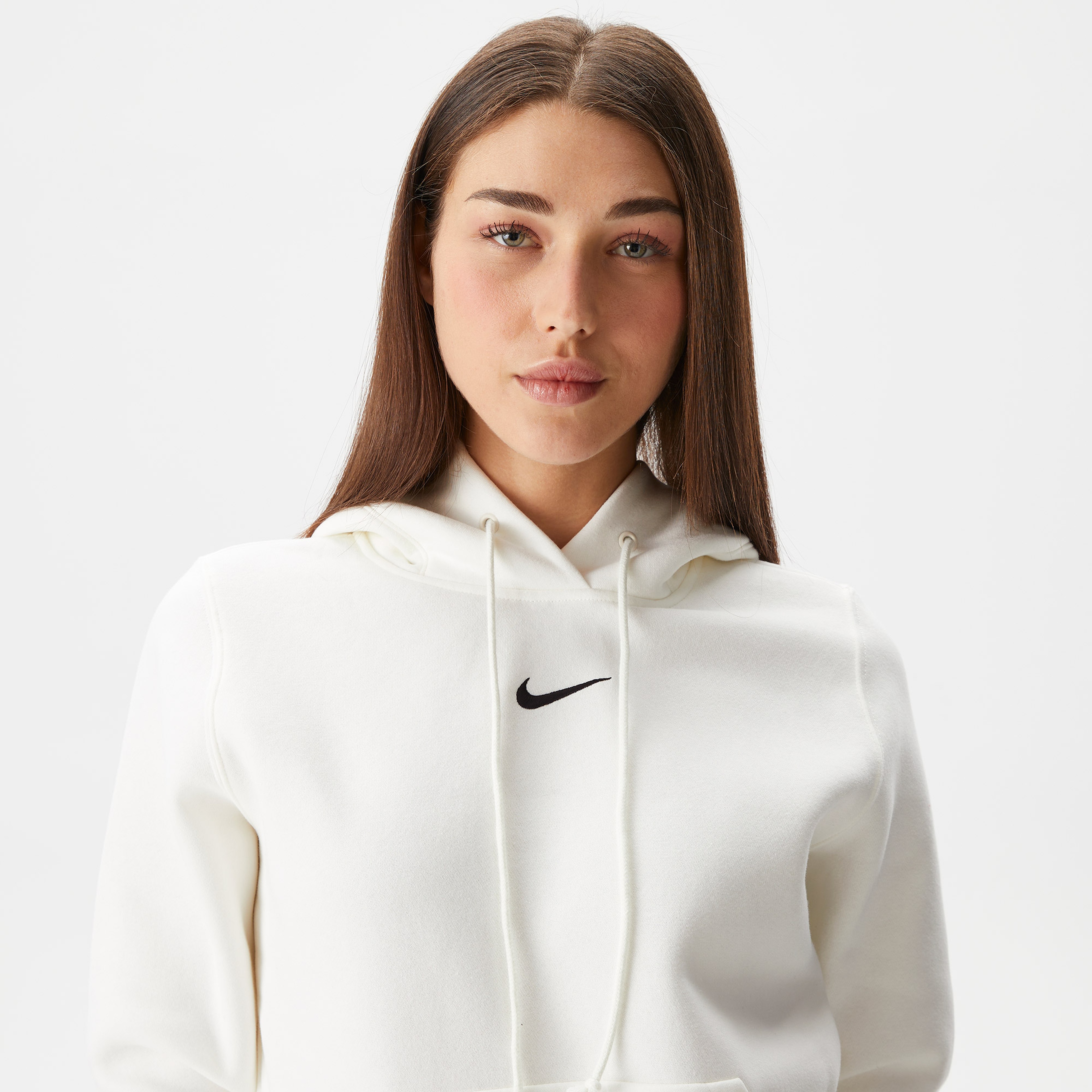 Nike Sportswear Phoenix Fleece Kadın Beyaz Günlük Sweatshirt