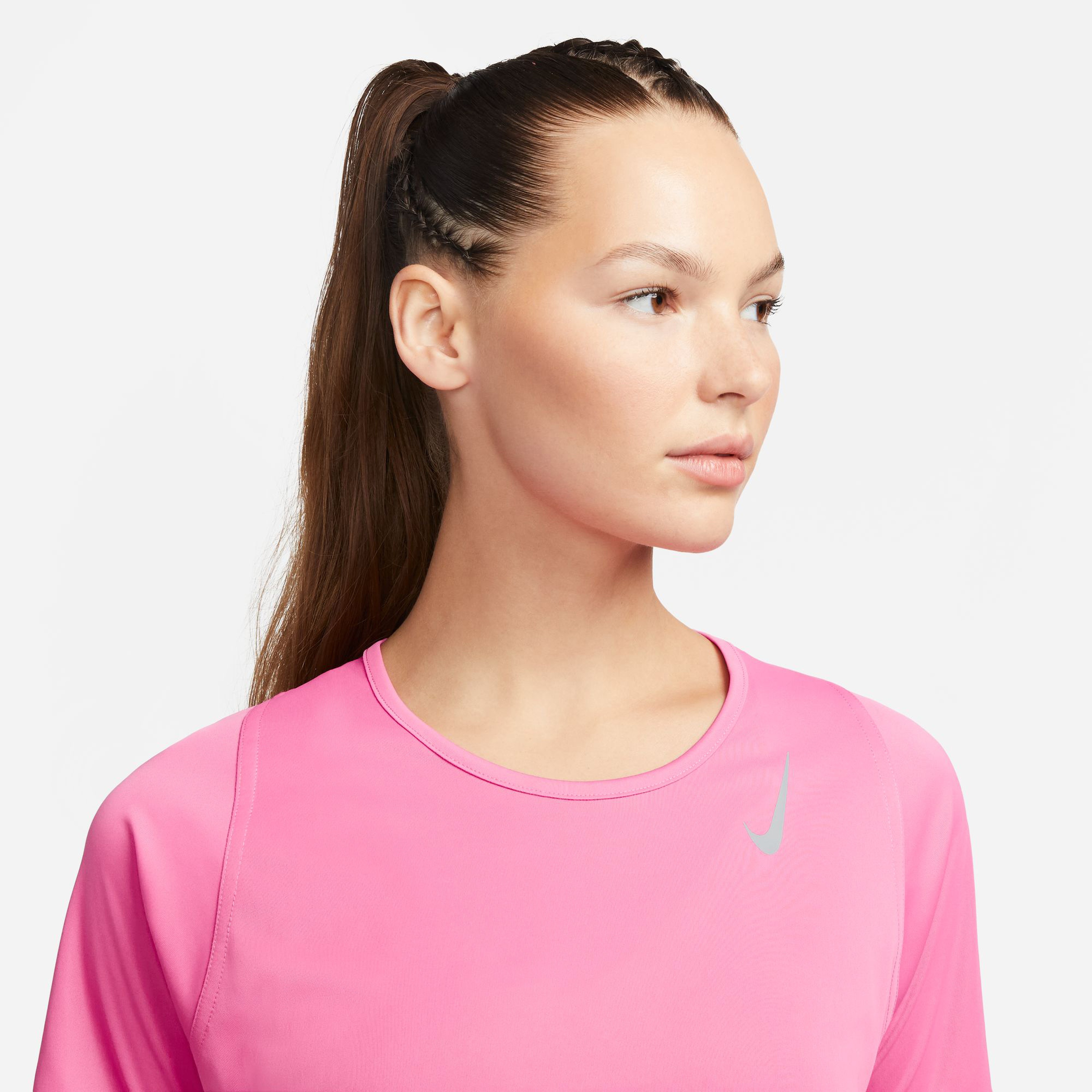 Nike Dri-Fit Race Top Kadın Pembe Koşu T-Shirt