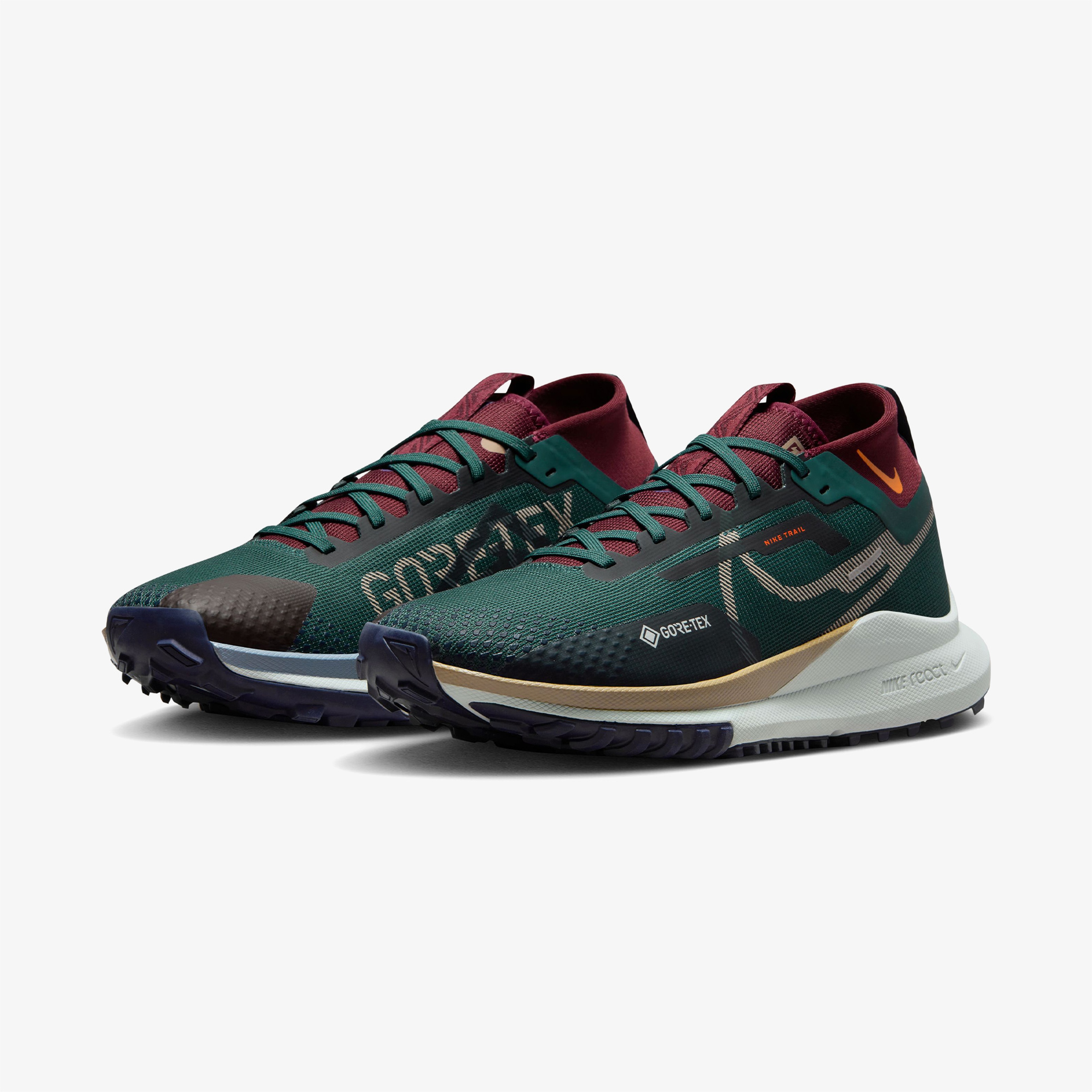 Nike React Pegasus Trail 4 GORE-TEX Erkek Yeşil Koşu Ayakkabısı