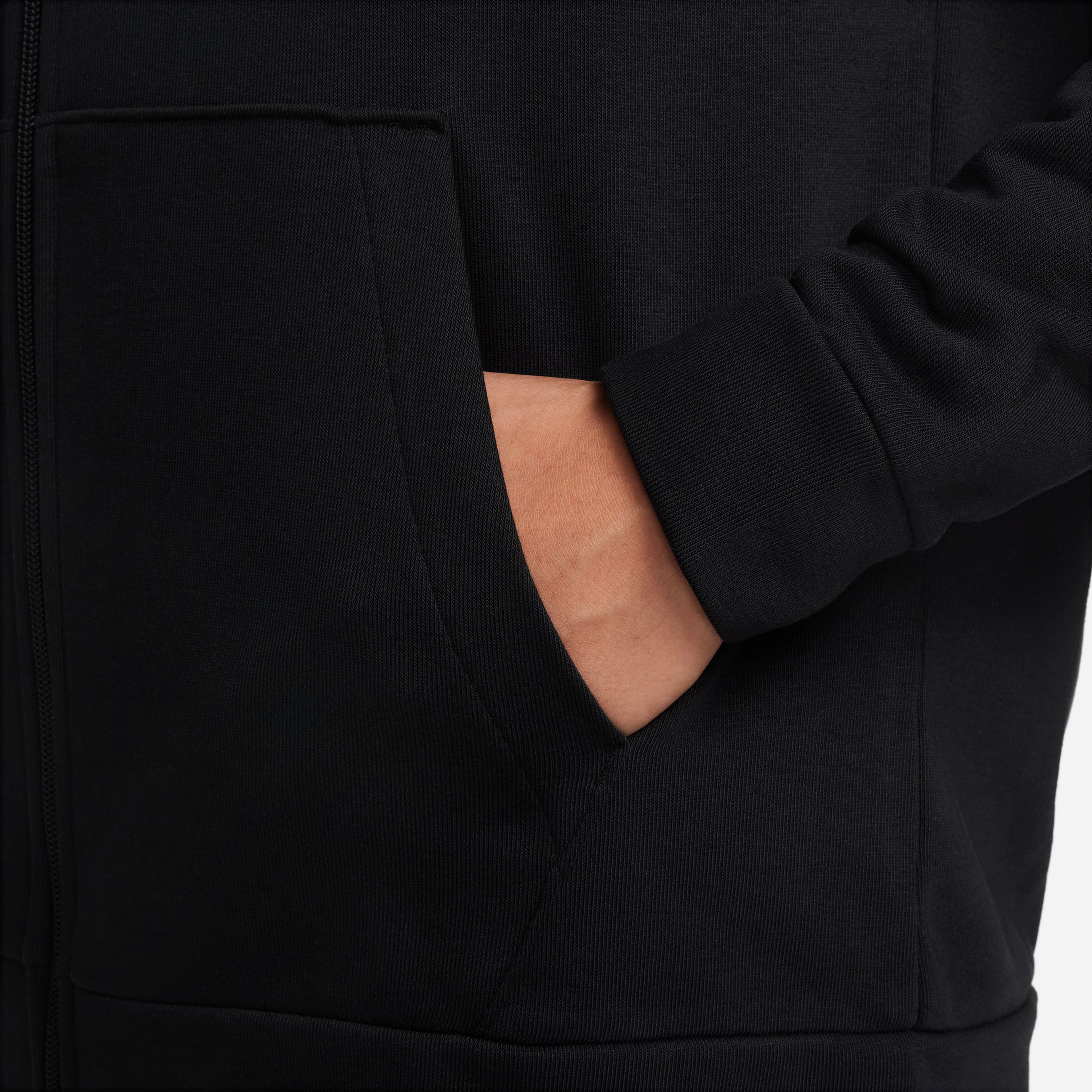 Nike Dri Fit Fleece Full Zip Energy Erkek Siyah Günlük Sweatshirt