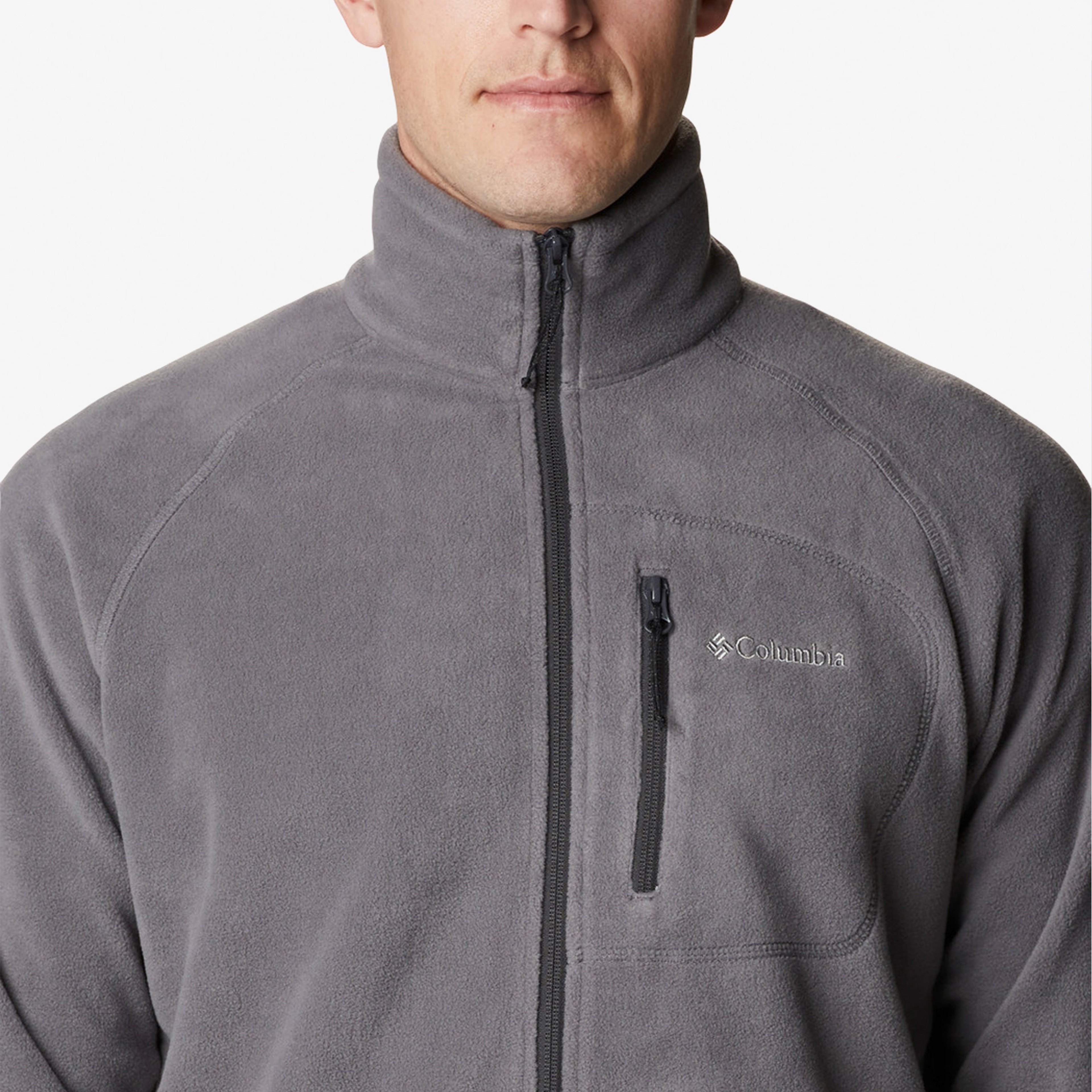Columbia Fasttrek Full Zip Fleece Erkek Gri Outdoor Polar