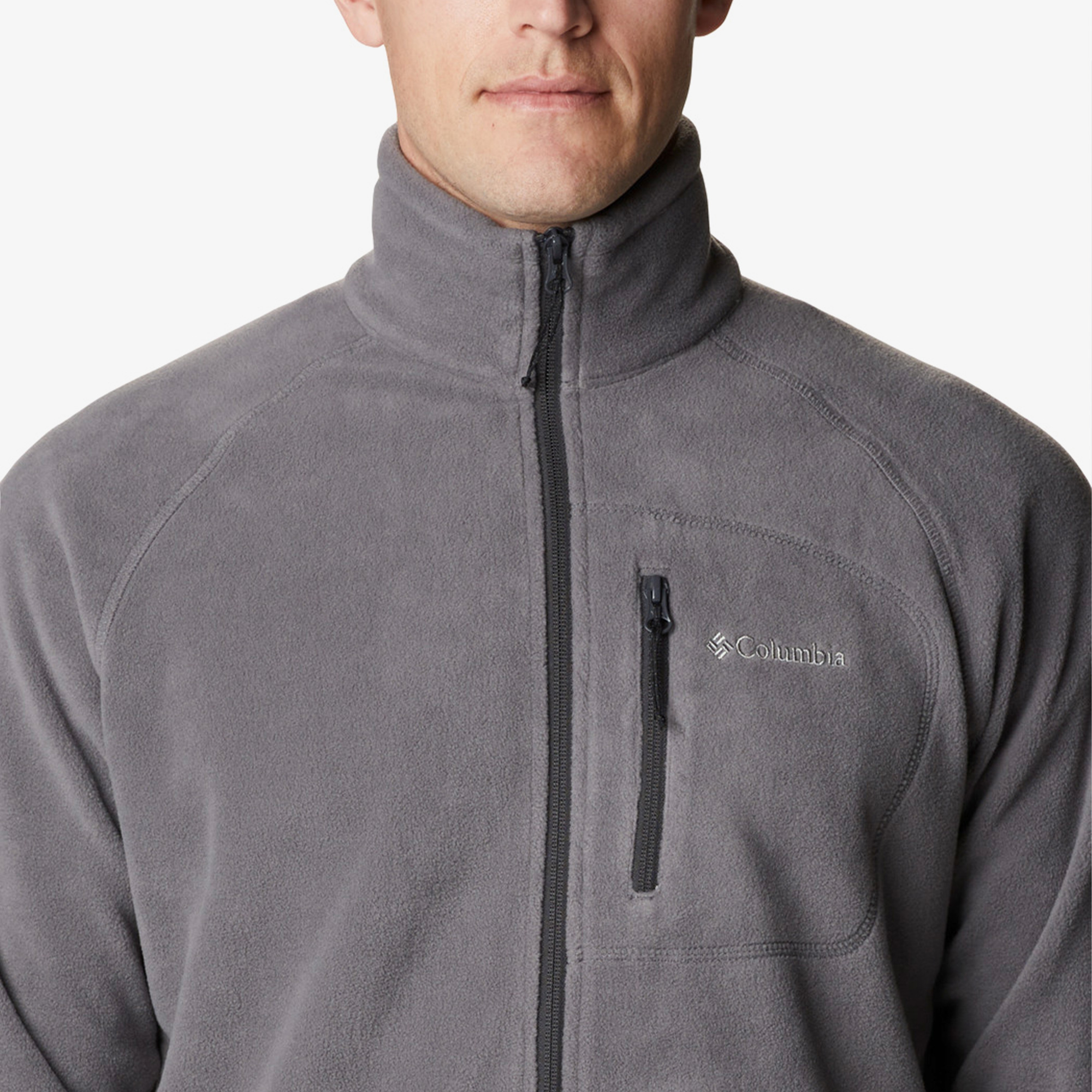 Columbia Fasttrek Full Zip Fleece Erkek Gri Outdoor Polar