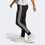 adidas Essentials 3-Stripes French Terry Cuffed Kadın Siyah Günlük Eşofman Altı