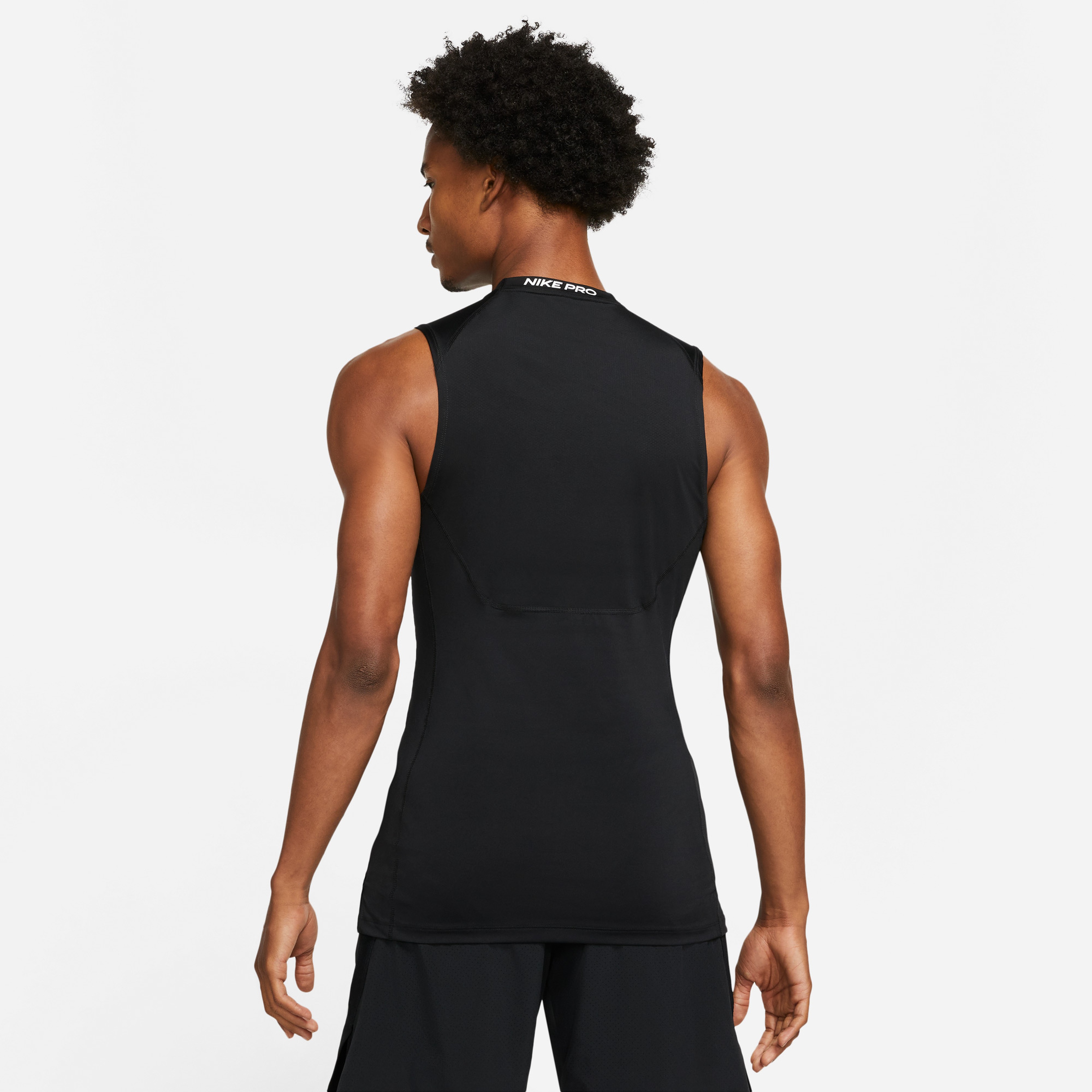 Nike Pro Dri-Fit Top Sleeveless Tight Erkek Siyah Antrenman Atleti