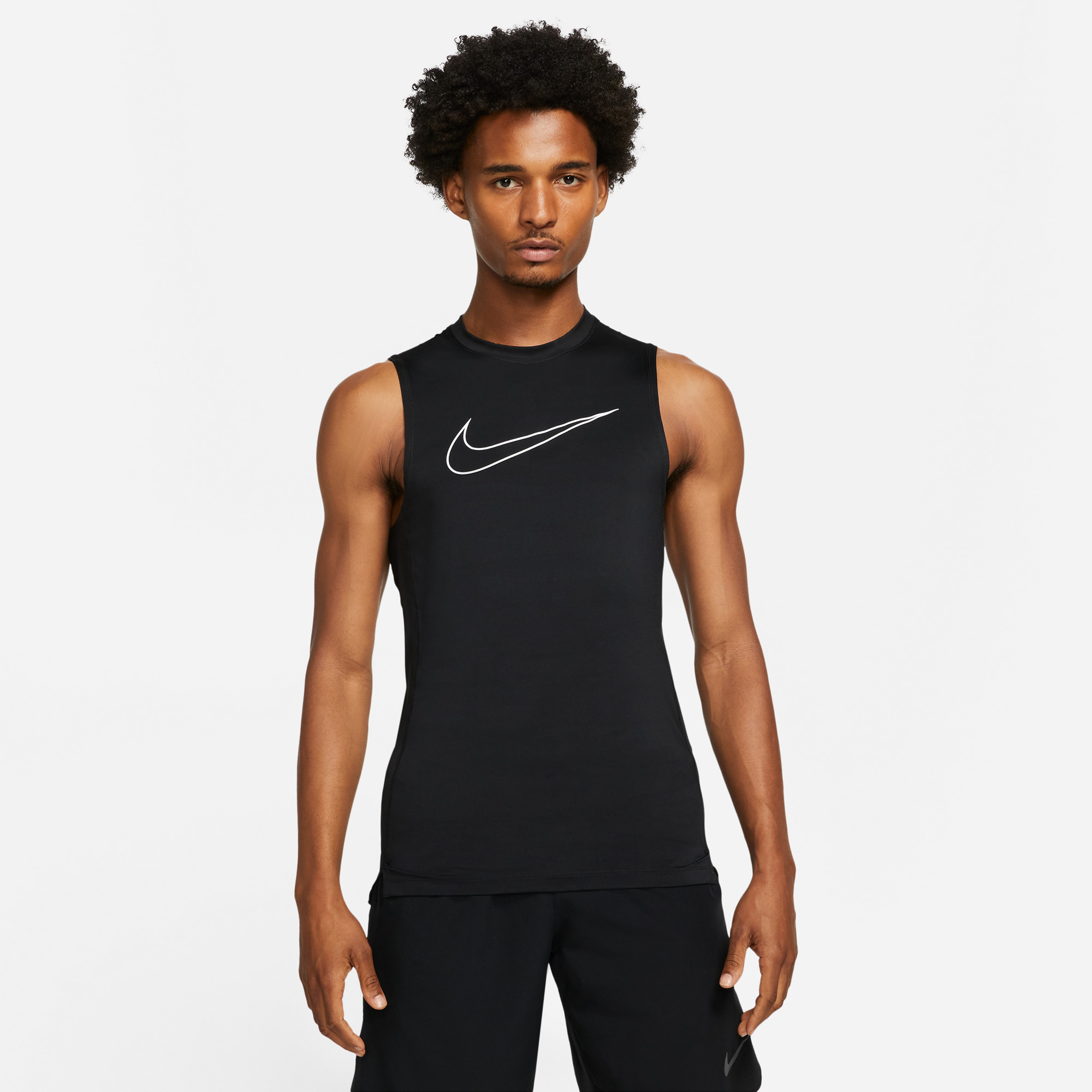 Nike Pro Dri-Fit Top Sleeveless Tight Erkek Siyah Antrenman Atleti