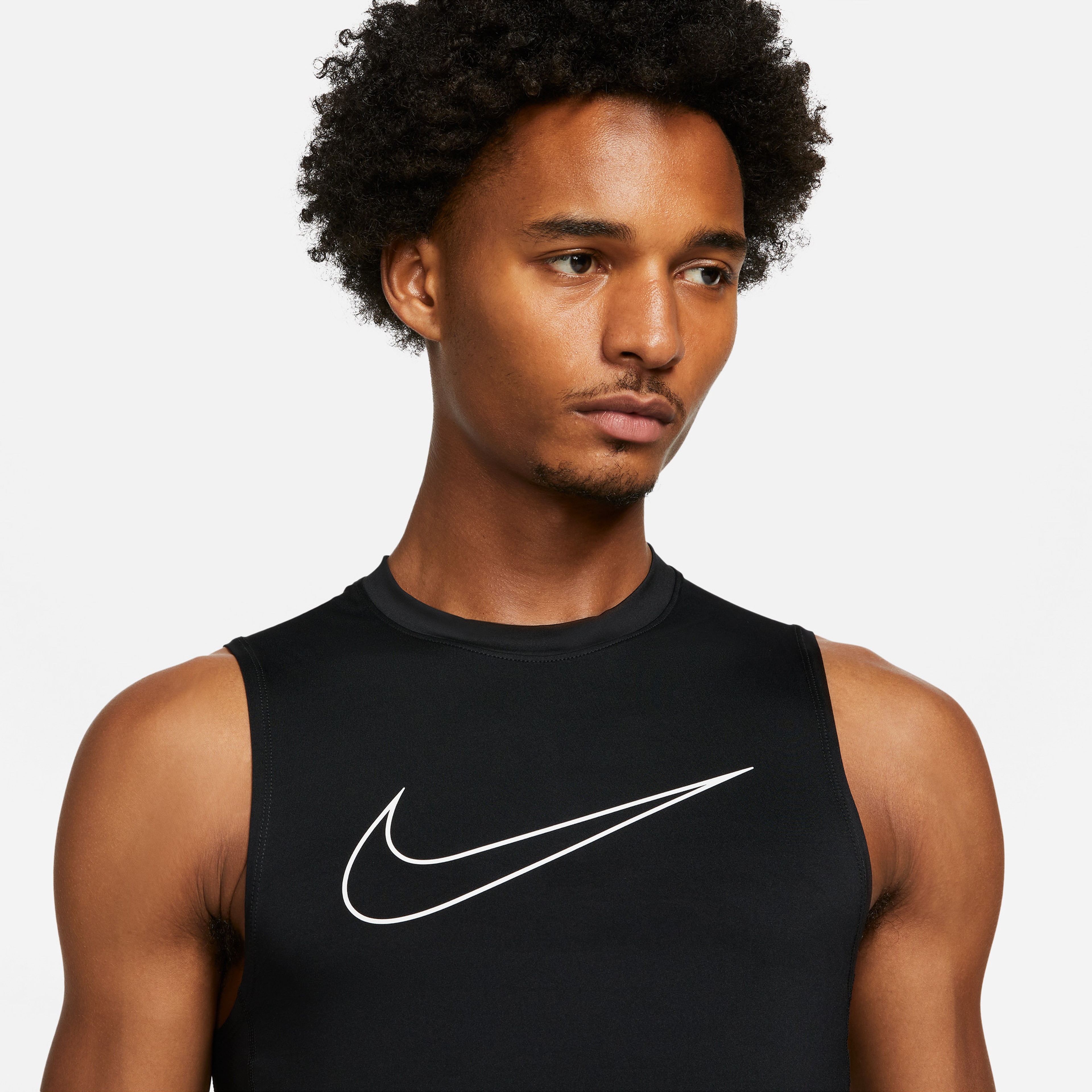 Nike Pro Dri-Fit Top Sleeveless Tight Erkek Siyah Antrenman Atleti