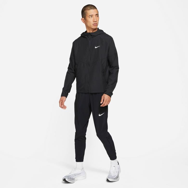 Nike Miler Erkek Siyah Koşu Ceketi
