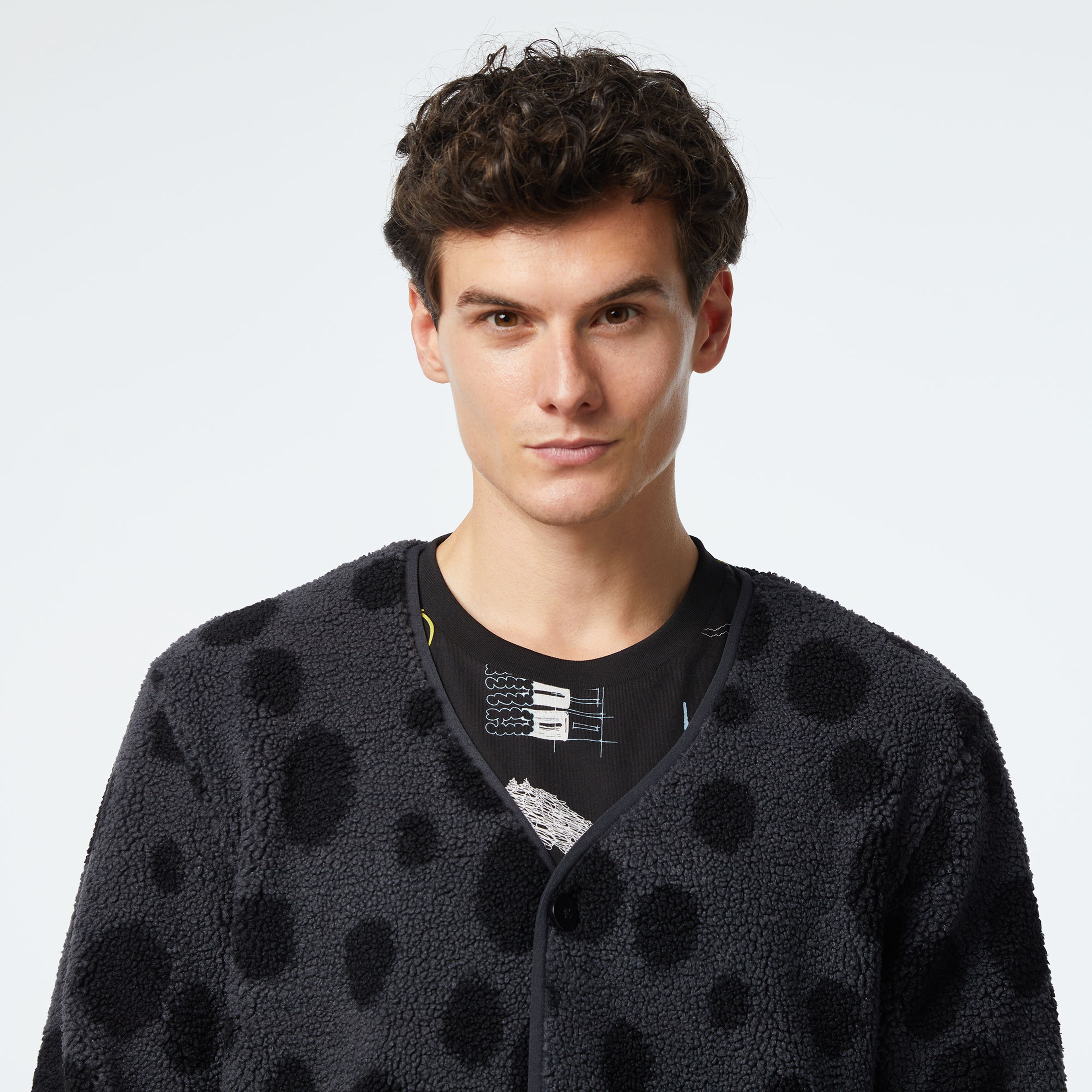 Puma Hoops X Cheetos Sherpa Erkek Siyah Günlük Ceket