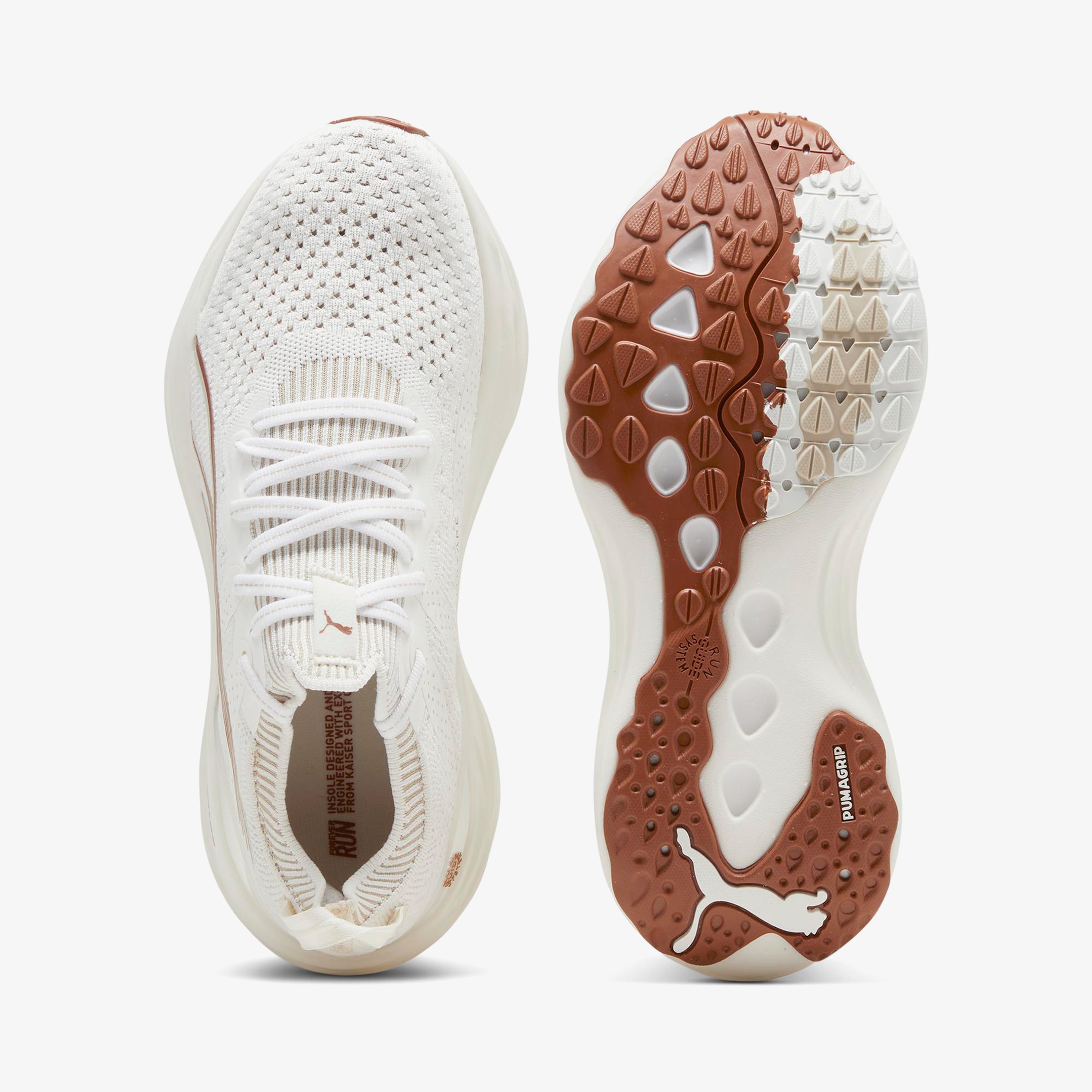 Puma ForeverRun Nitro Knit Kadın Beyaz Koşu Ayakkabısı