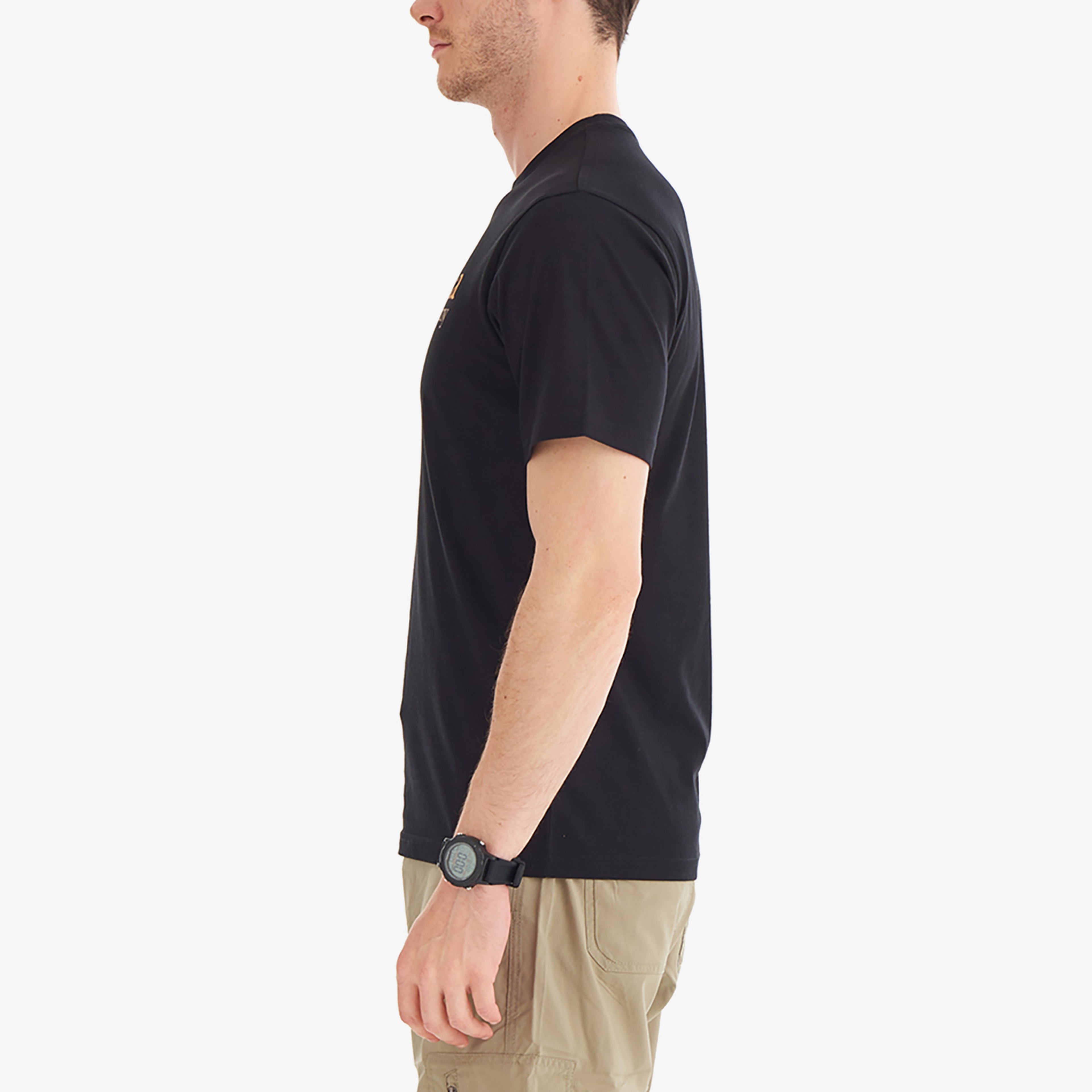 Columbia Retro Logo Erkek Siyah Günlük T-Shirt