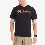 Columbia Retro Logo Erkek Siyah Günlük T-Shirt