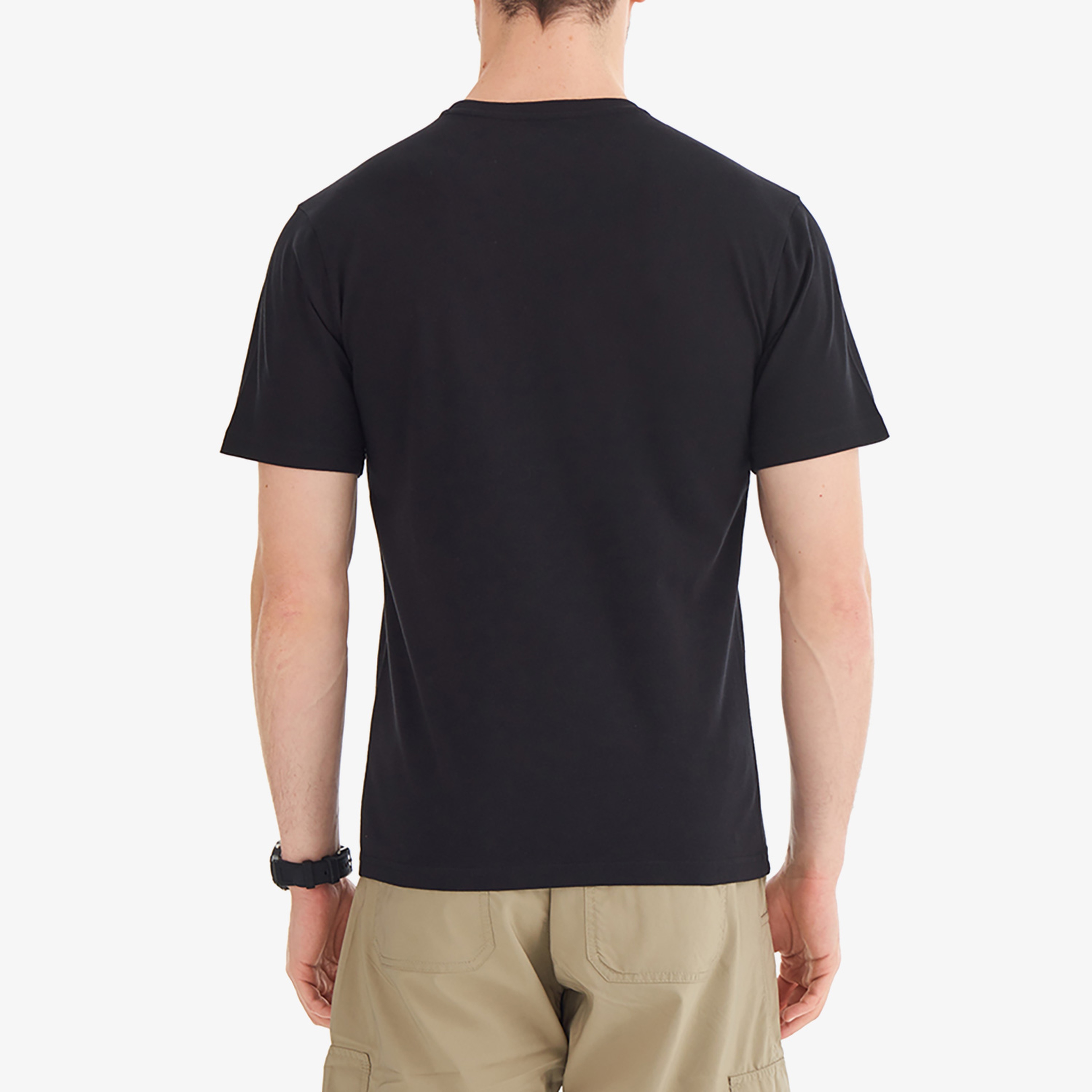 Columbia Retro Logo Erkek Siyah Günlük T-Shirt