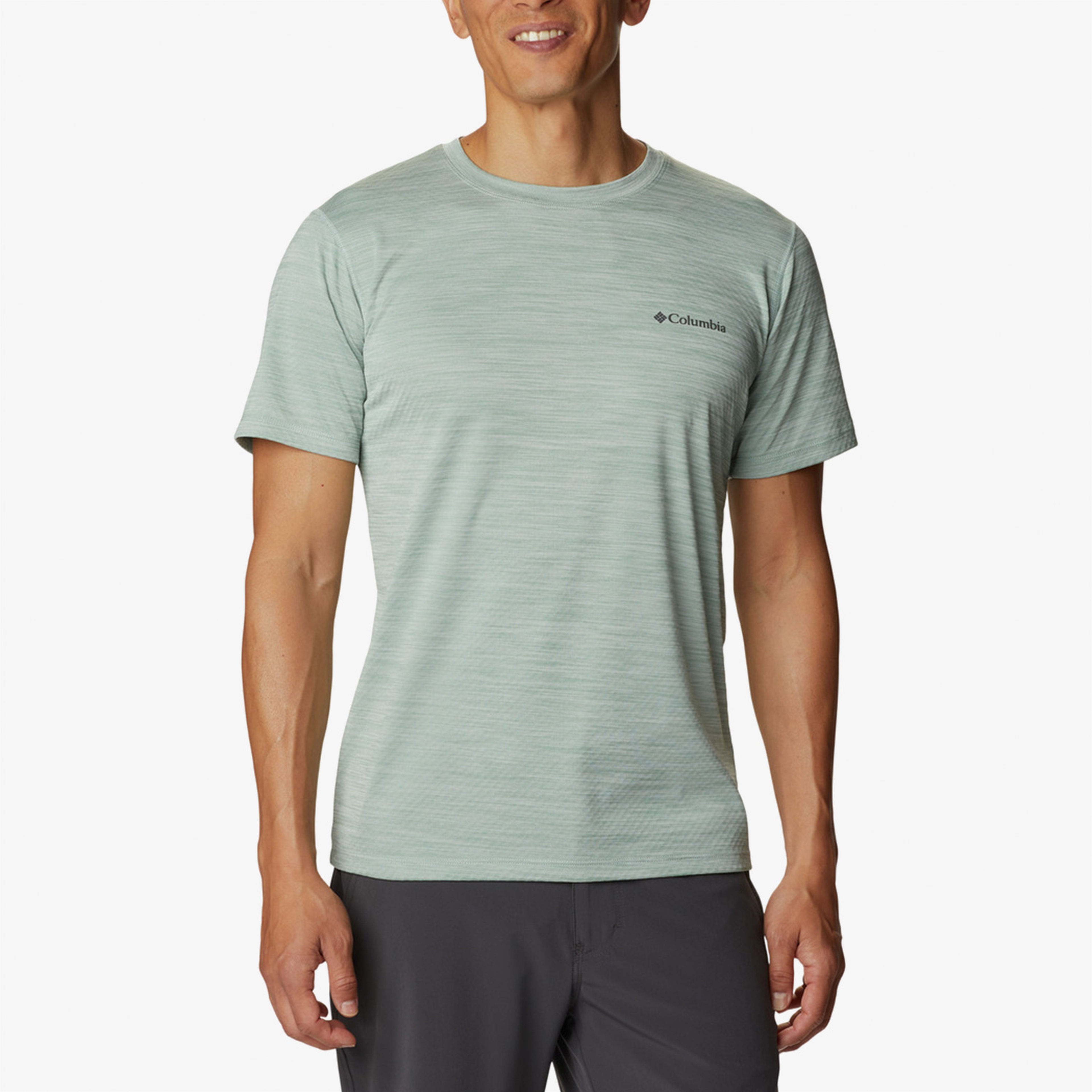 Columbia Zero Rules Short Sleeve Erkek Yeşil Günlük T-Shirt