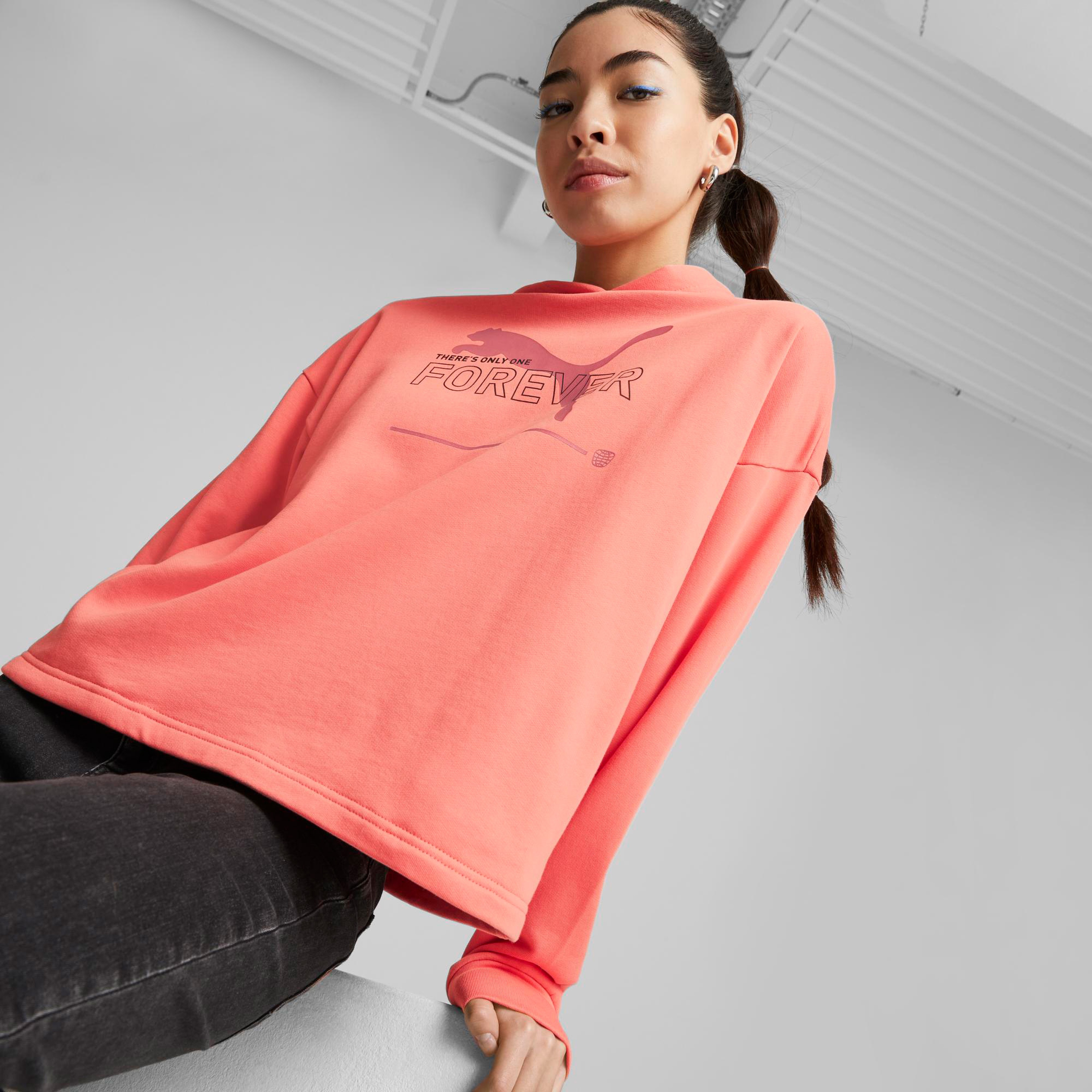 Puma Essentials Better Kadın Pembe Günlük Sweatshirt