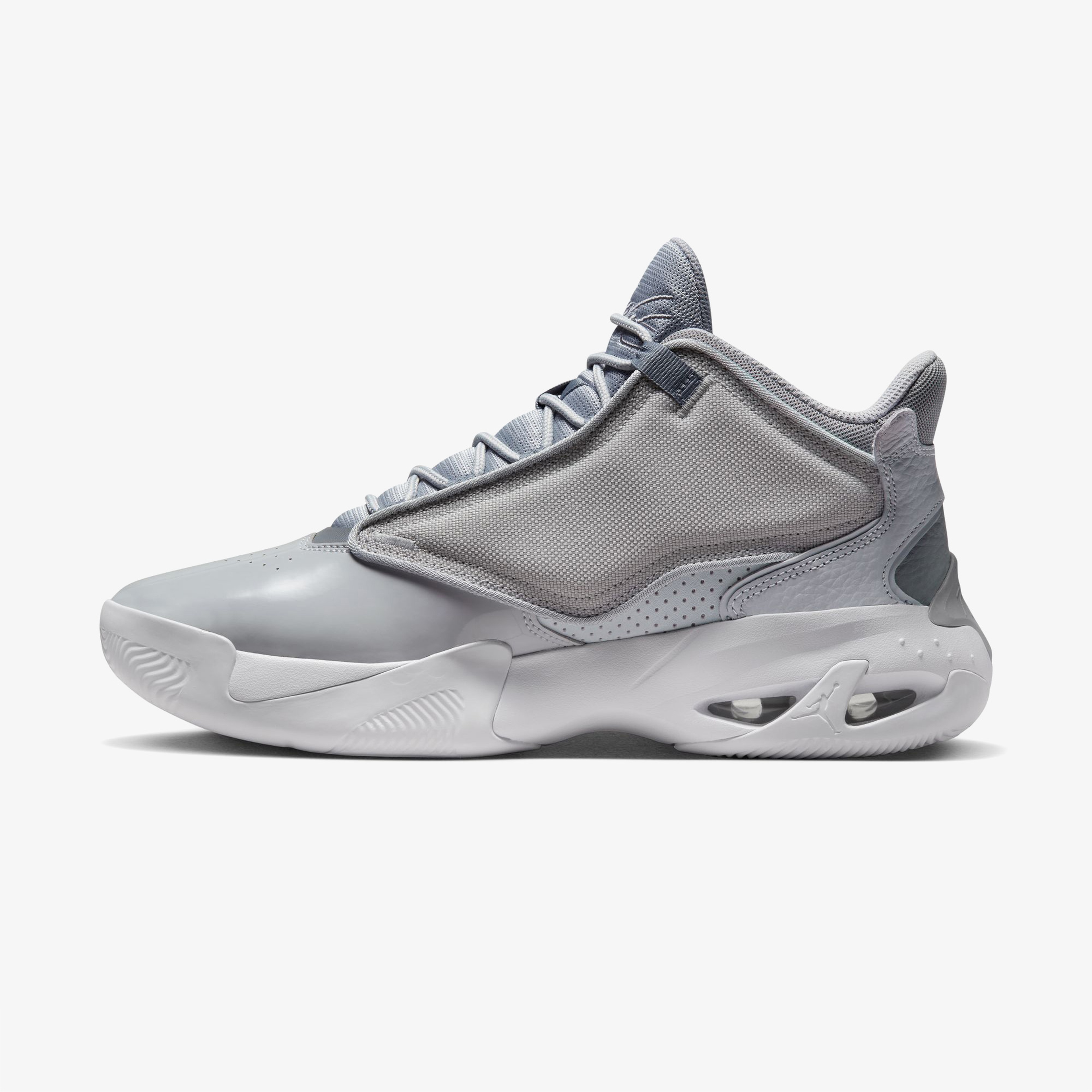 Jordan Max Aura 4 Erkek Gri Basketbol Ayakkabısı