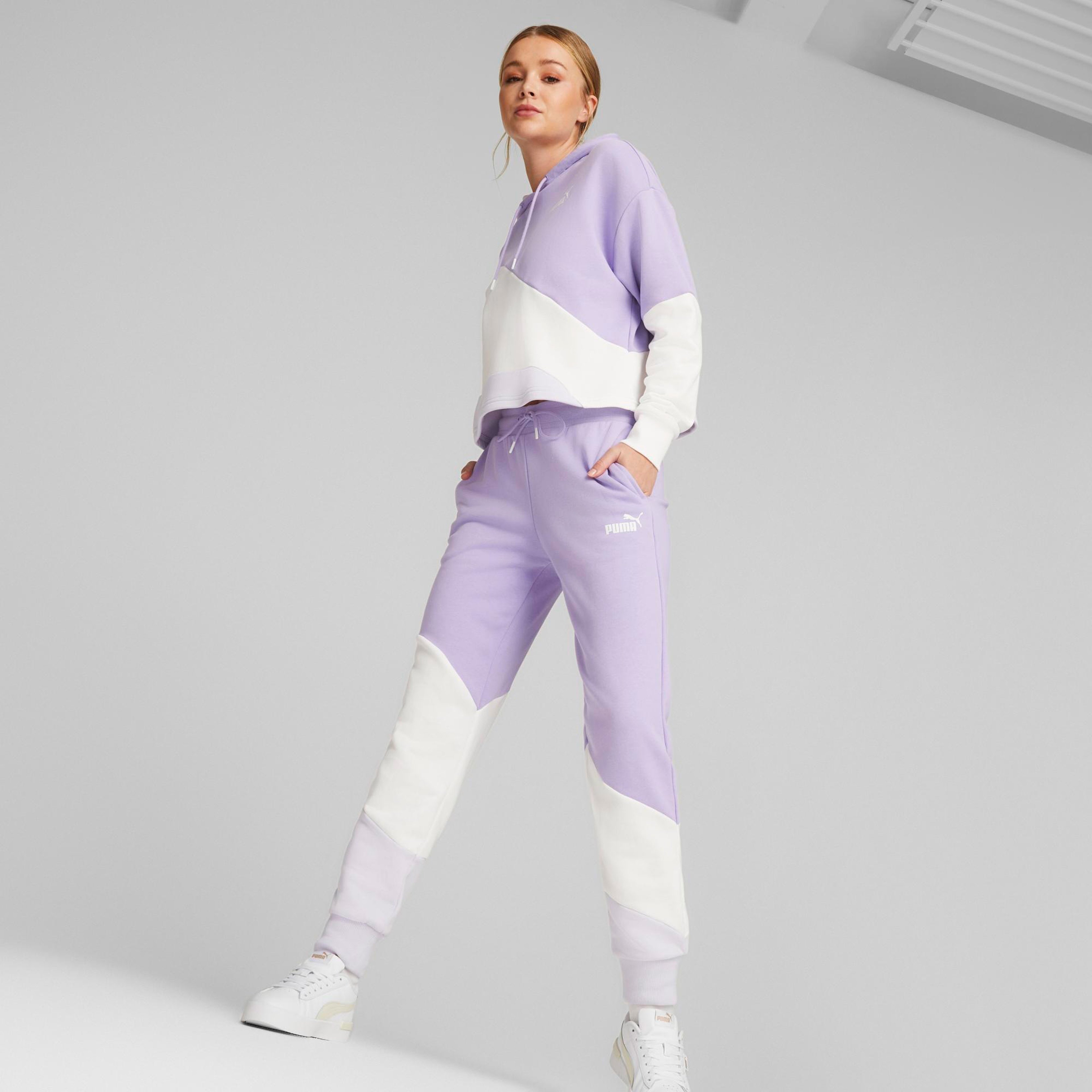 Puma Power Cat Vivid Violet Kadın Mor Eşofman Altı