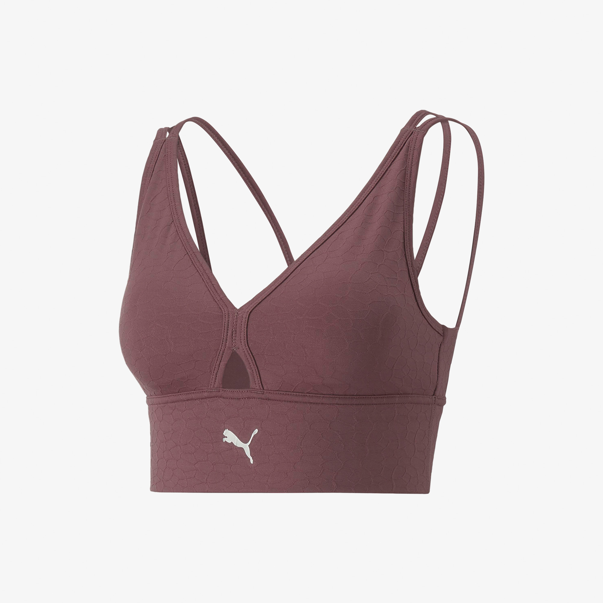 Puma Mid Impact Flawless Kadın Mor Antrenman Bra