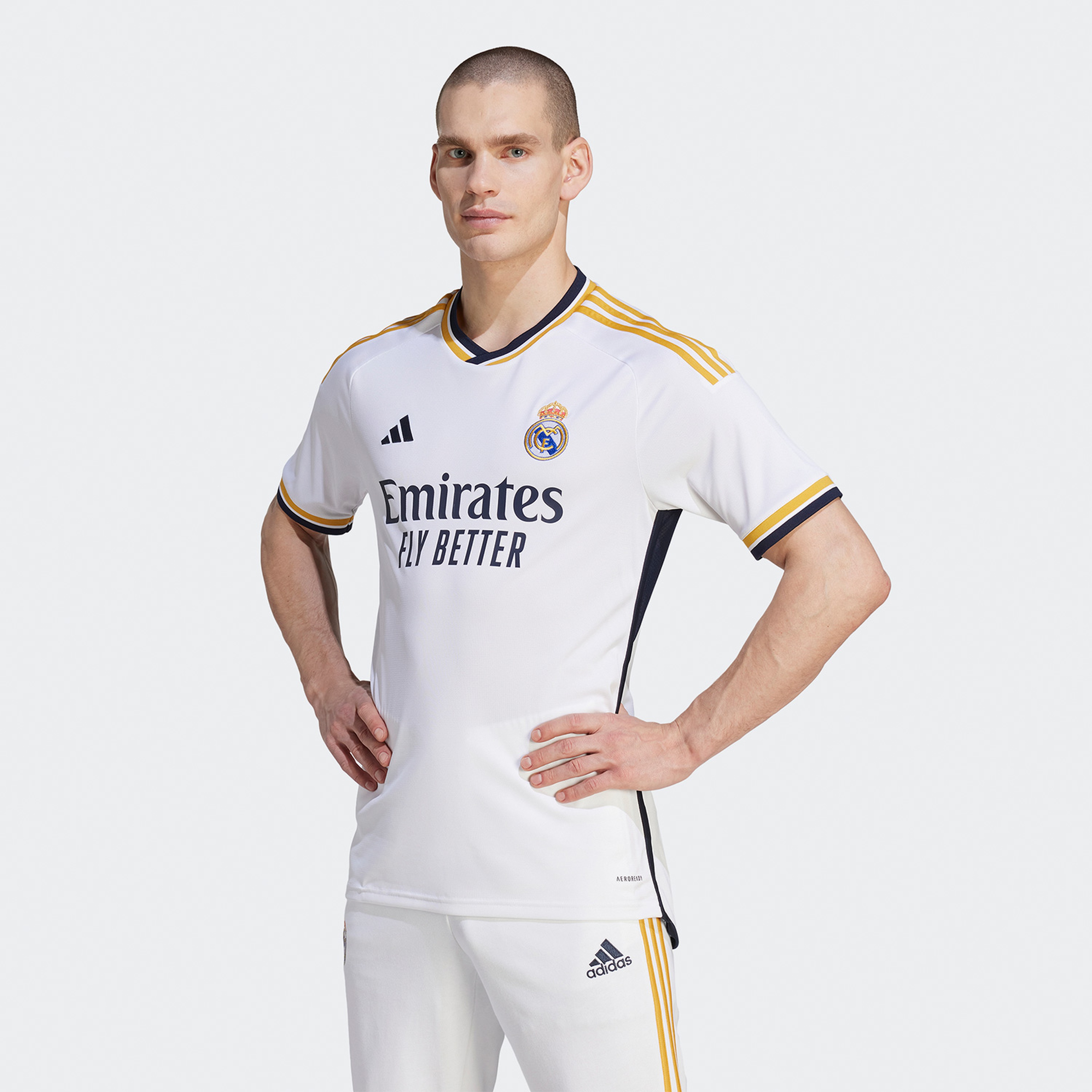 Adidas 2023-24 Real Madrid  Erkek Beyaz Futbol Forması