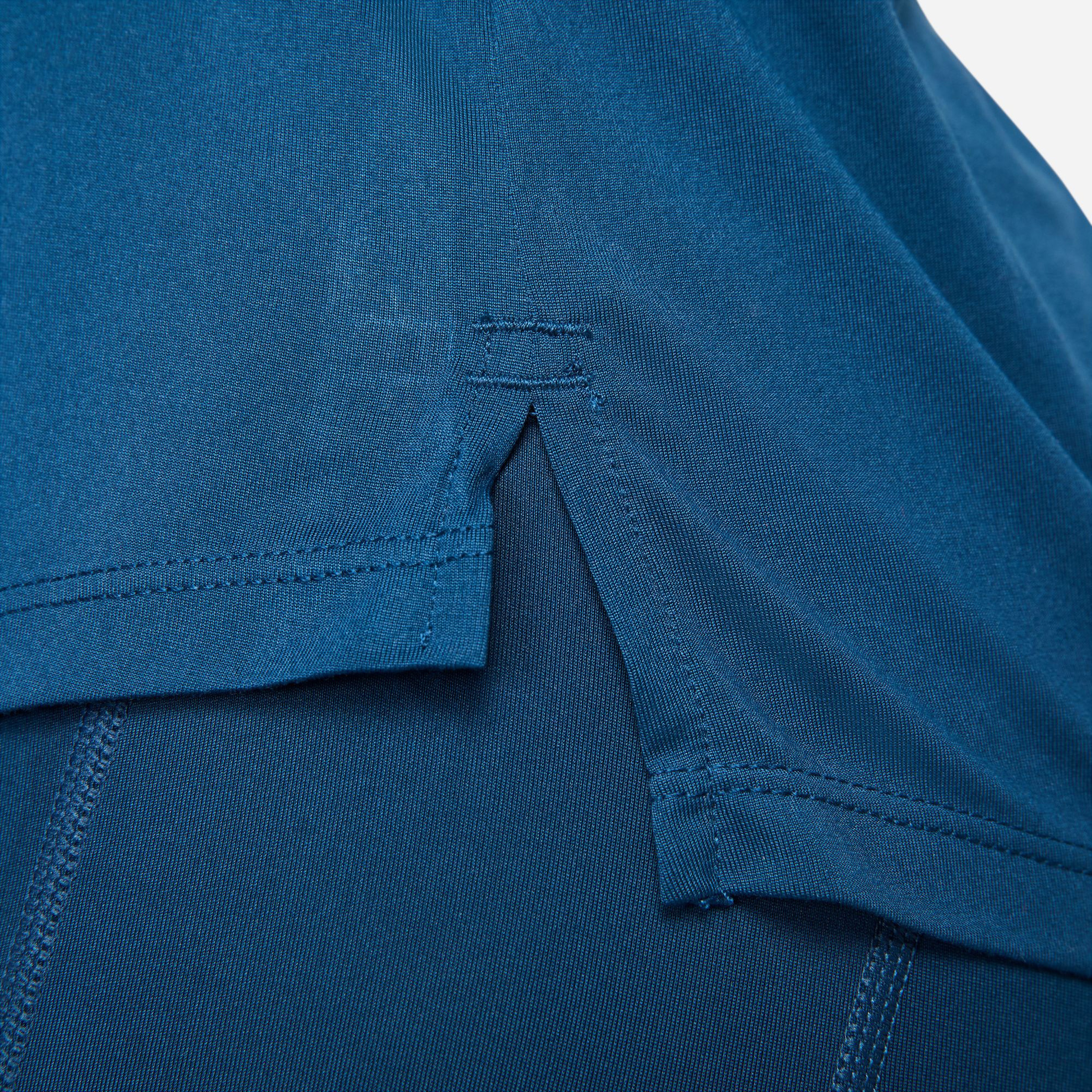 Nike W Nk Swoosh Run Ss Kadın Mavi T-Shirt