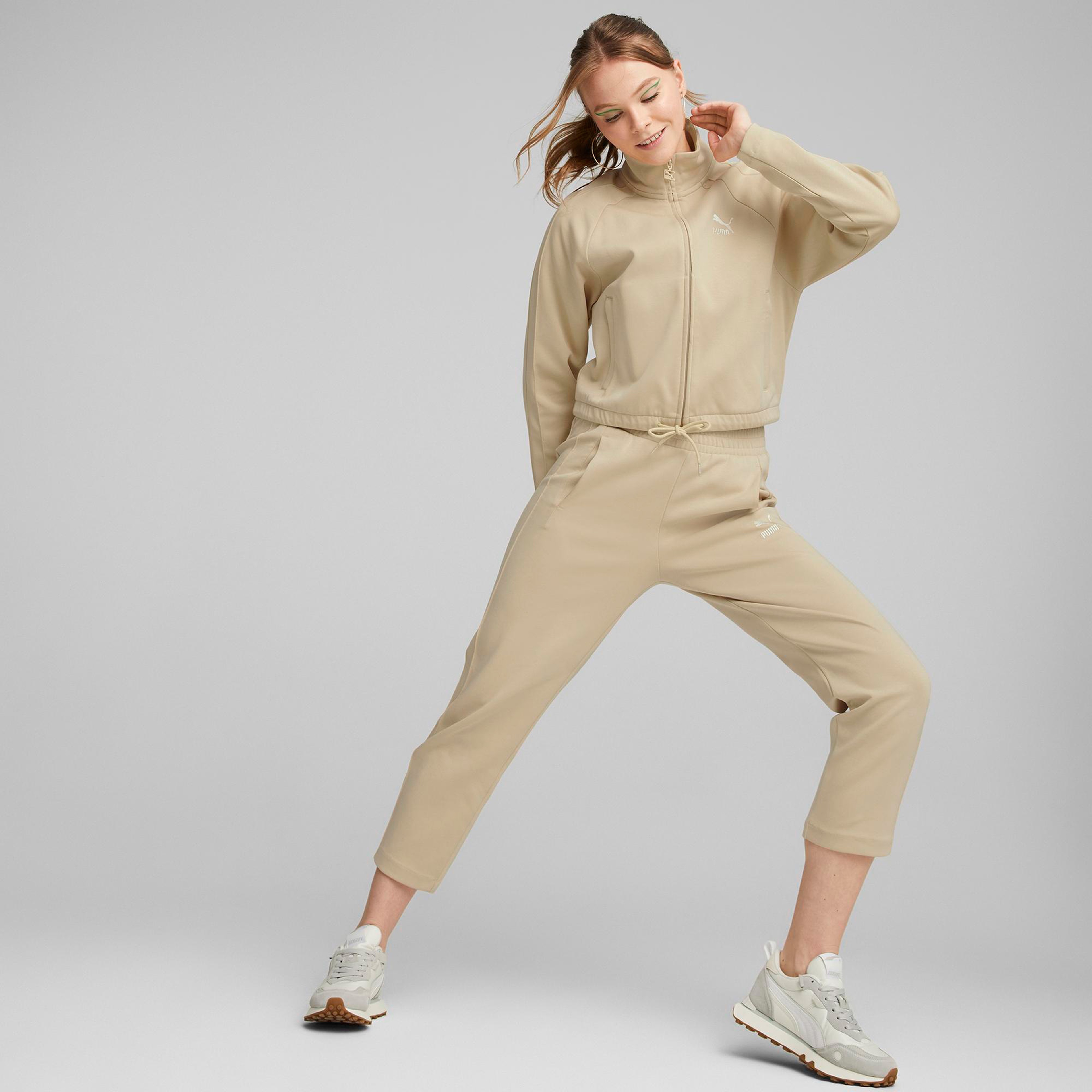 Puma T7 Track Kadın Krem Günlük Ceket