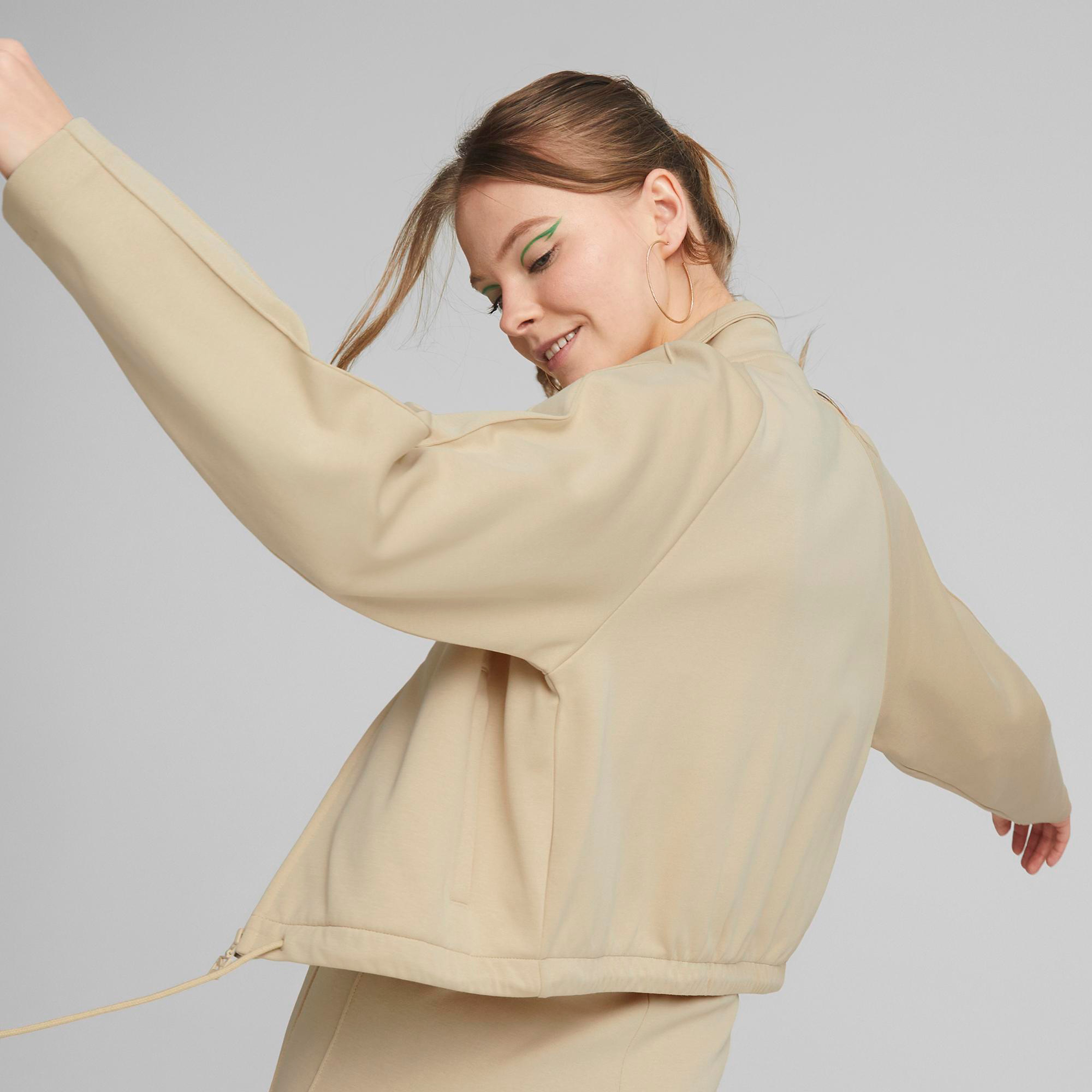 Puma T7 Track Kadın Krem Günlük Ceket