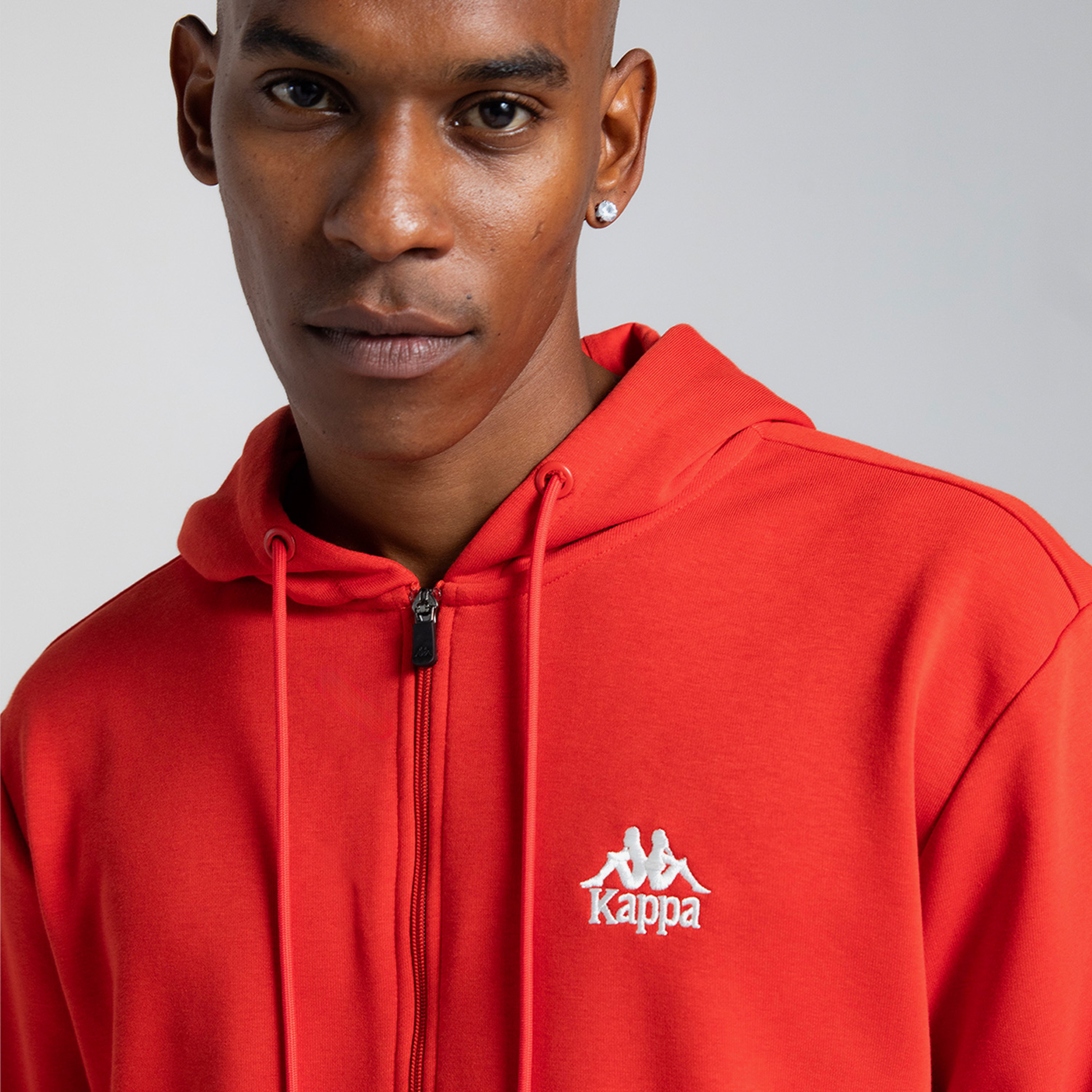 Kappa Authentic Cossar Erkek Kırmızı Günlük Fermuarlı Sweatshirt