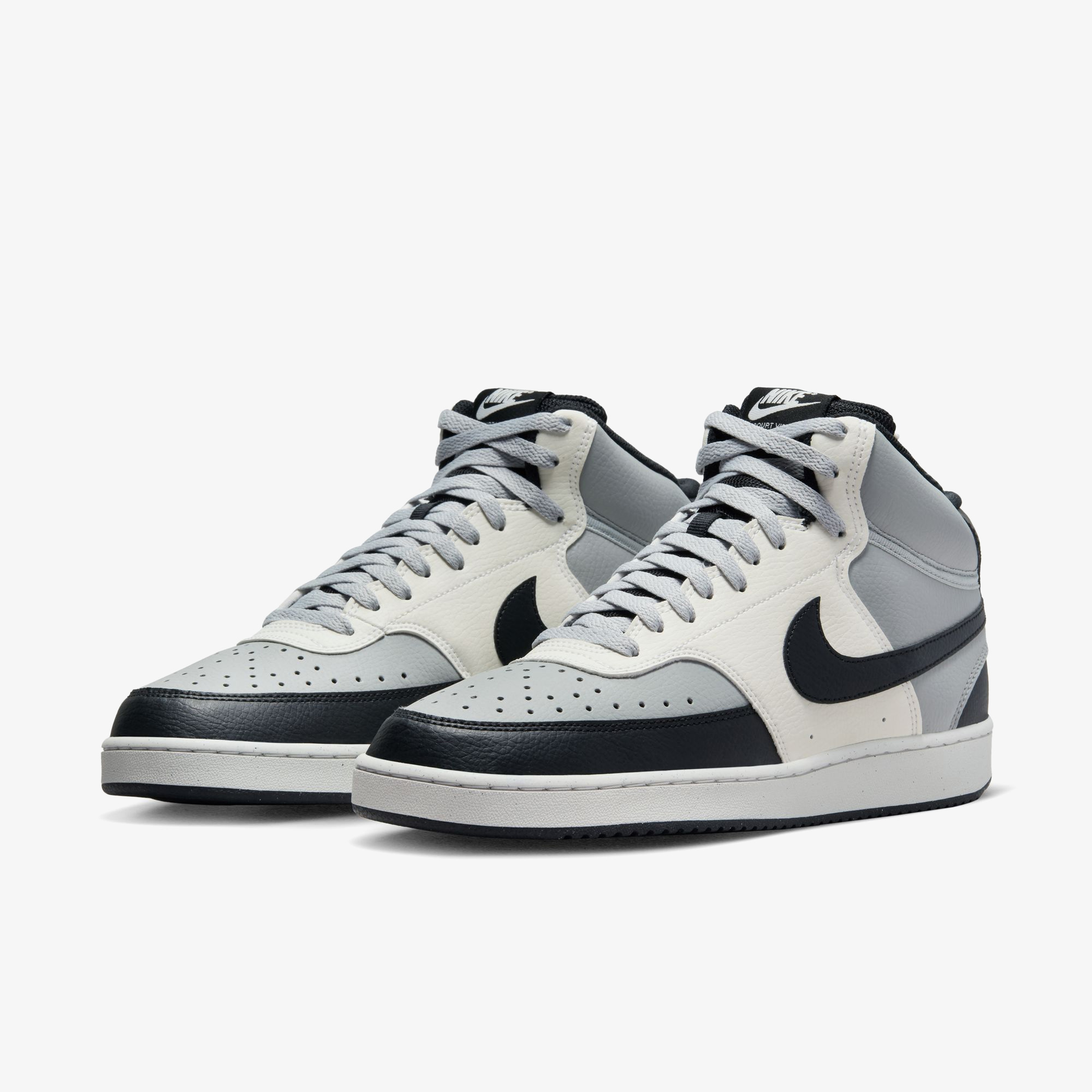 Nike Court Vision Mid Nn Erkek Gri Sneaker