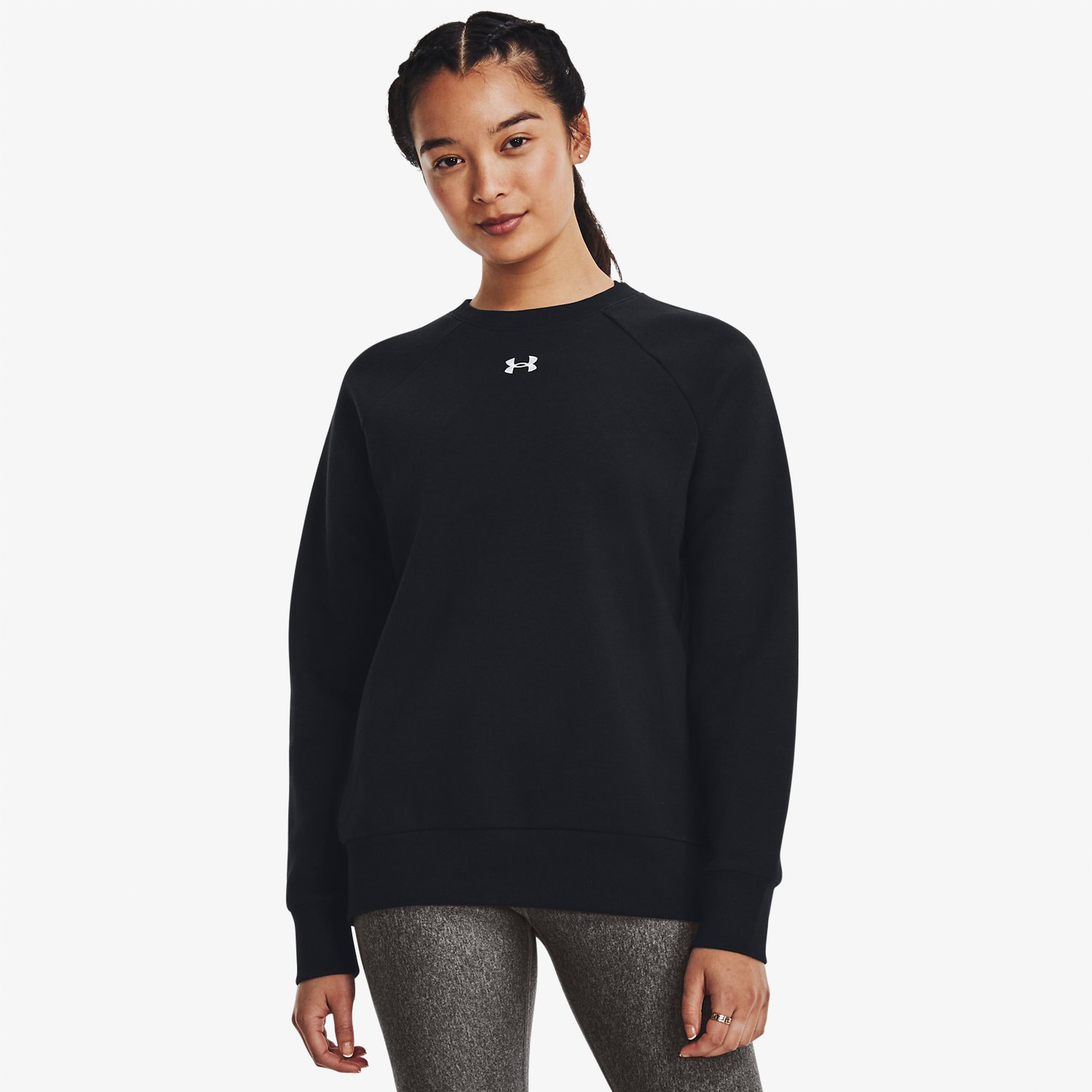 Under Armour Rival Fleece Kadın Siyah Günlük Sweatshirt