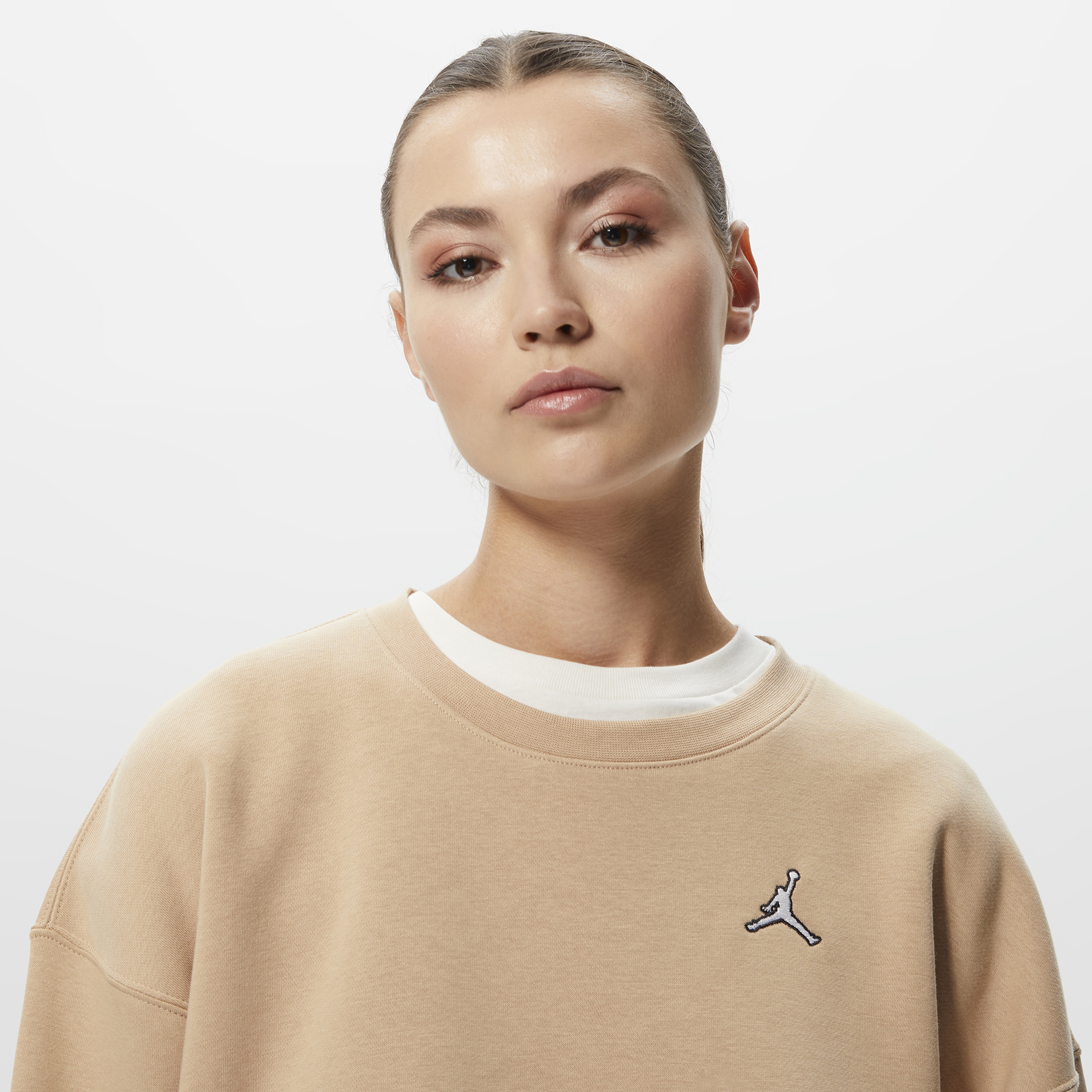 Jordan W J Brkln Flc Crew Kadın Sweatshırt