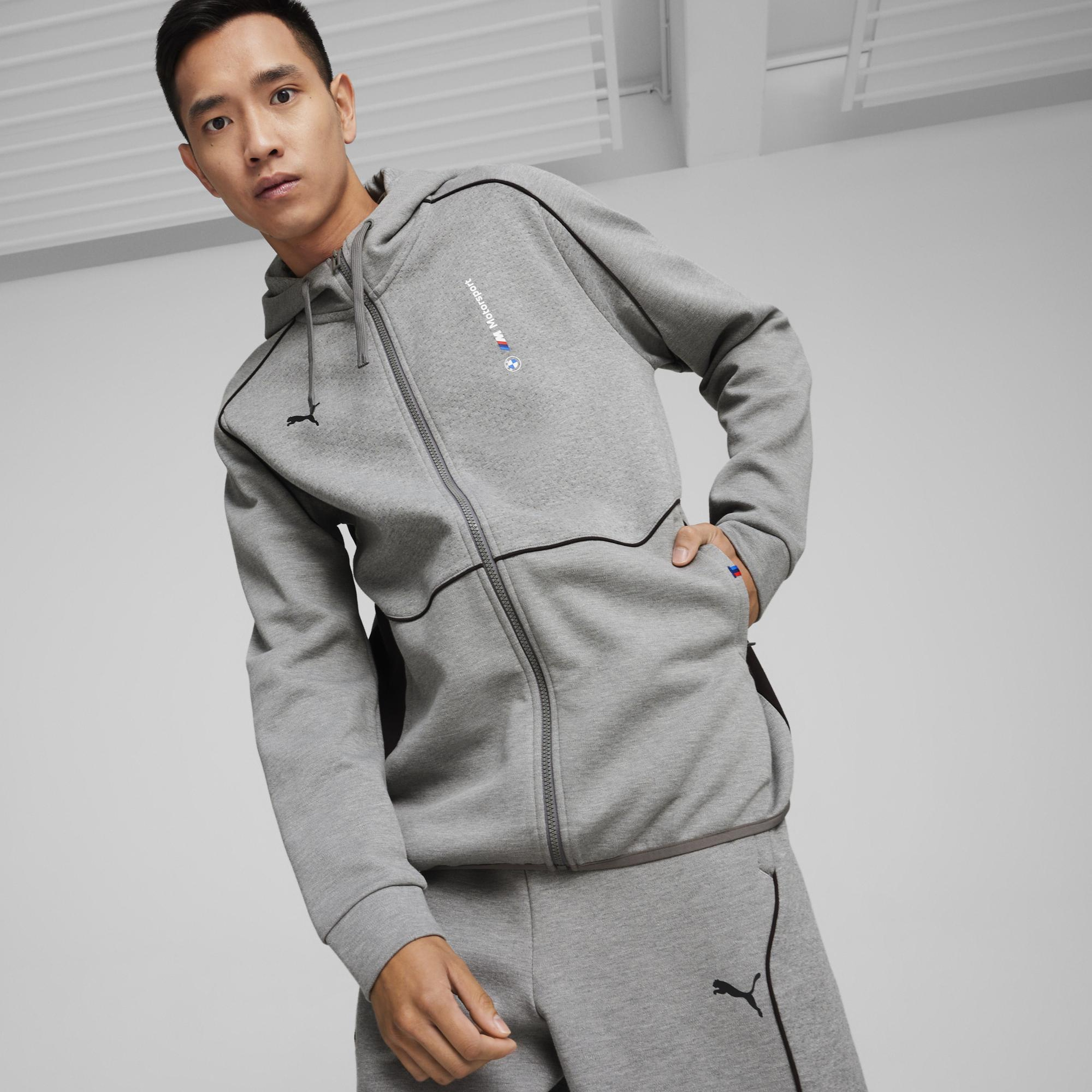 Puma Bmw Mms Unisex Gri Hoodie