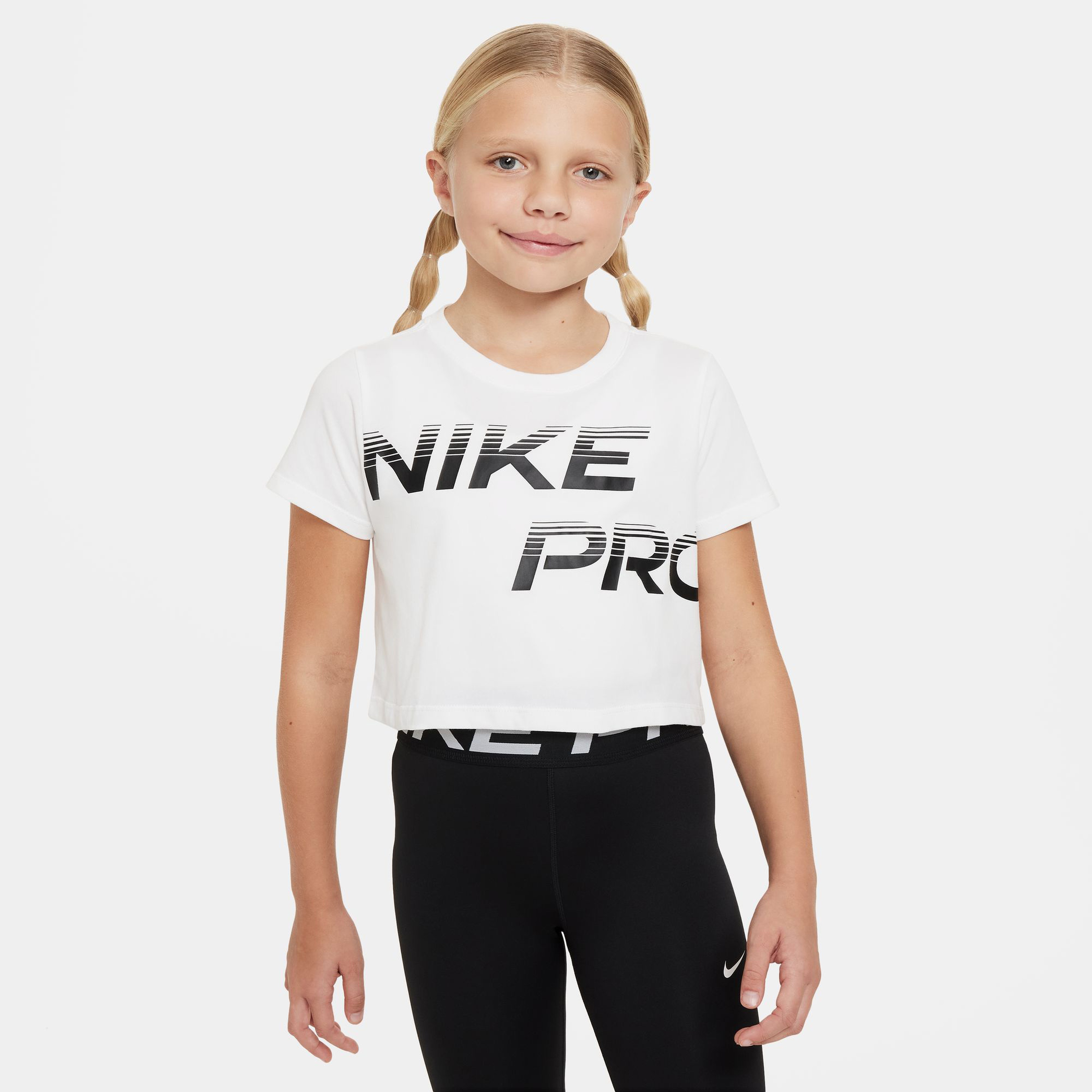 Nike Pro Dri-Fit Çocuk Beyaz Günlük T-Shirt