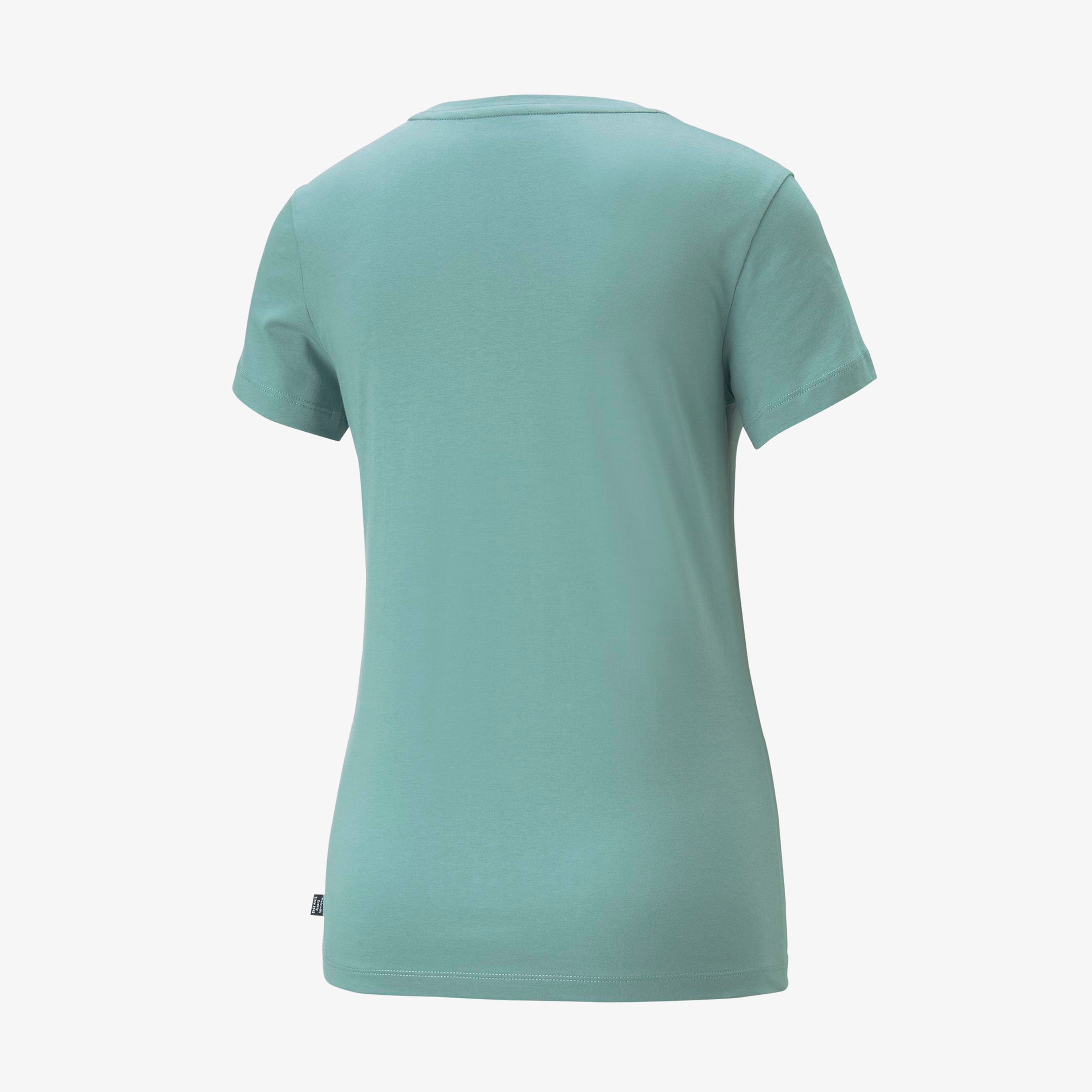 Puma Ess Logo Adriatic Kadın Yeşil Günlük T-Shirt