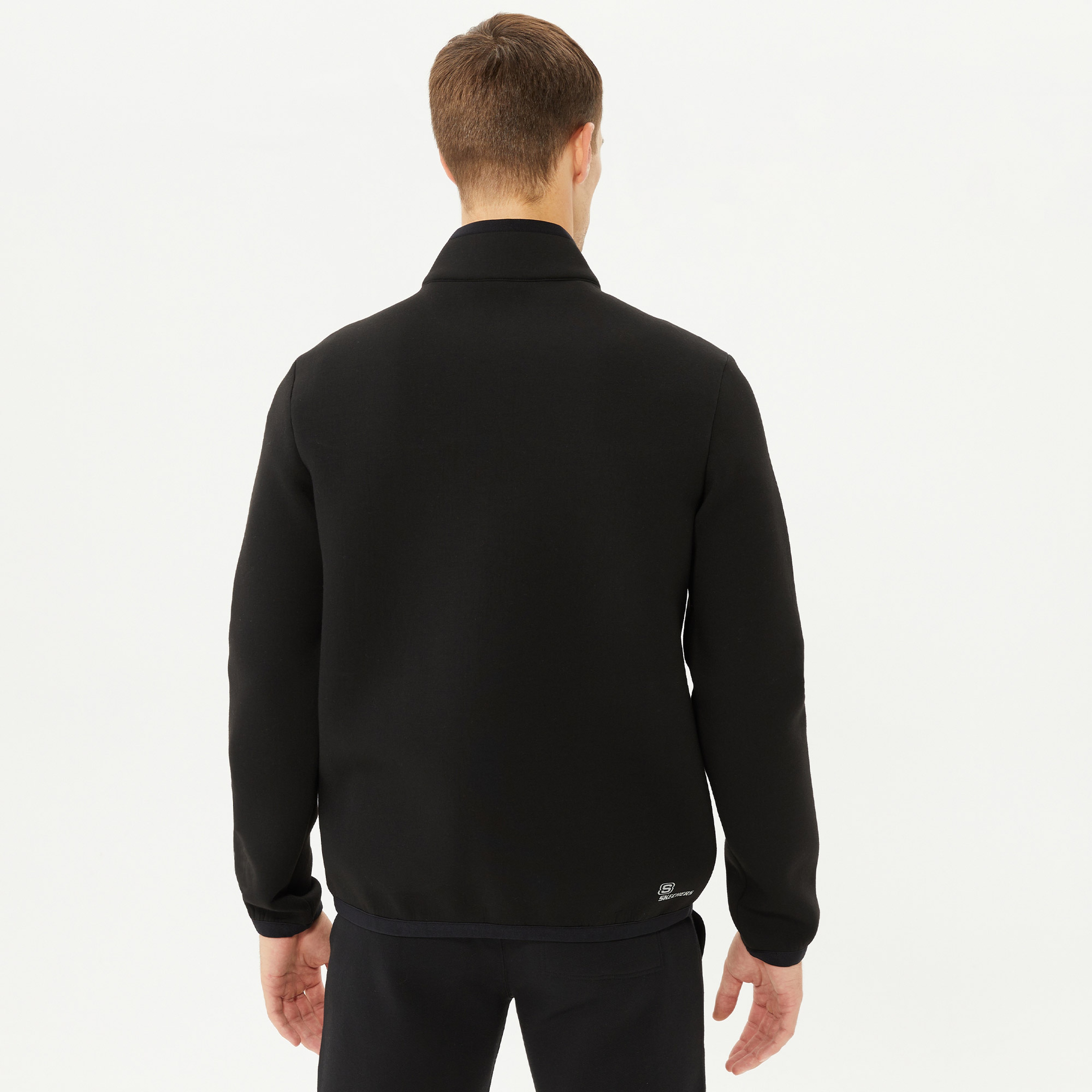 Skechers Outerwear Scuba Full Zip Erkek Siyah Günlük Mont