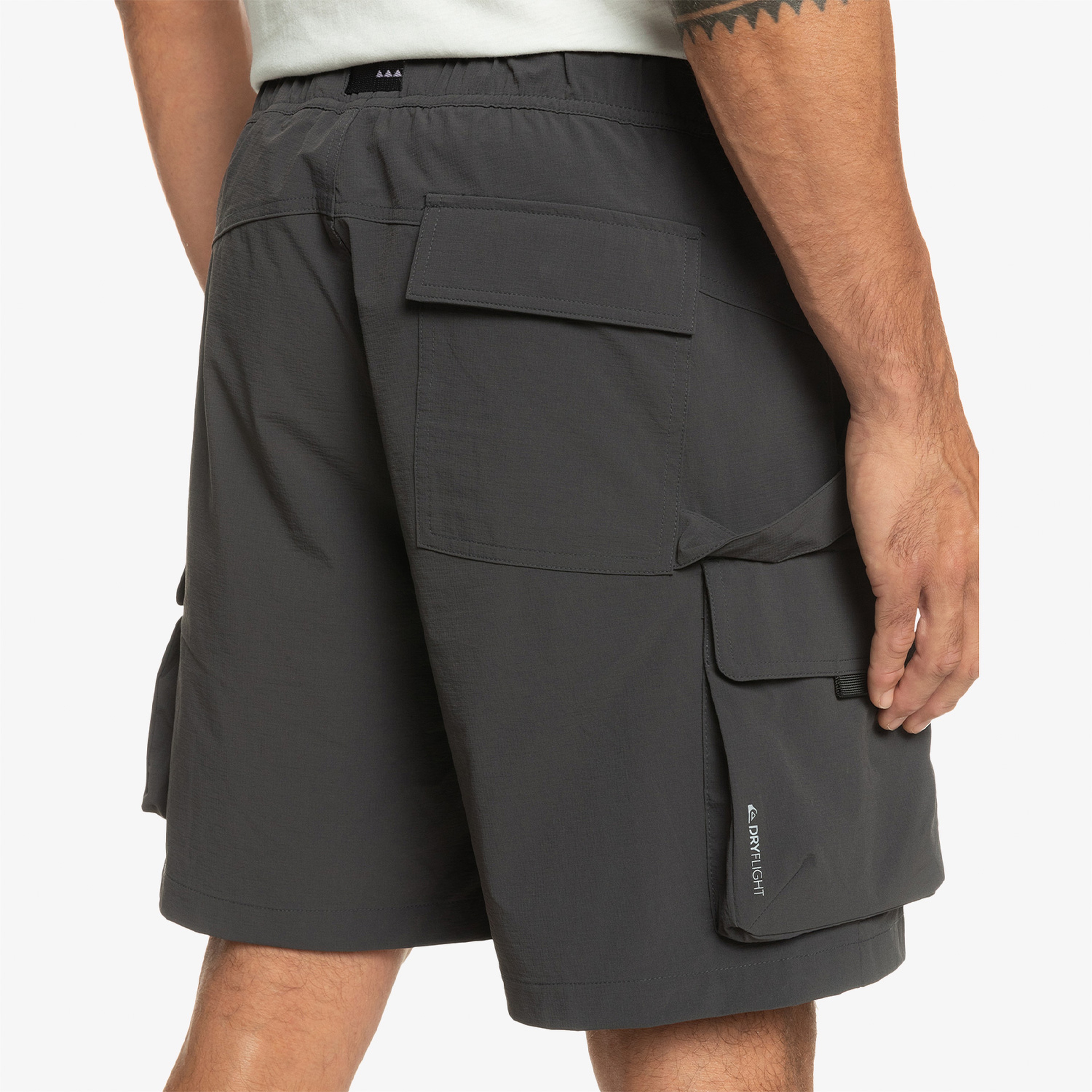 Quiksilver Run Ashore Erkek Siyah Günlük Bermuda Şort